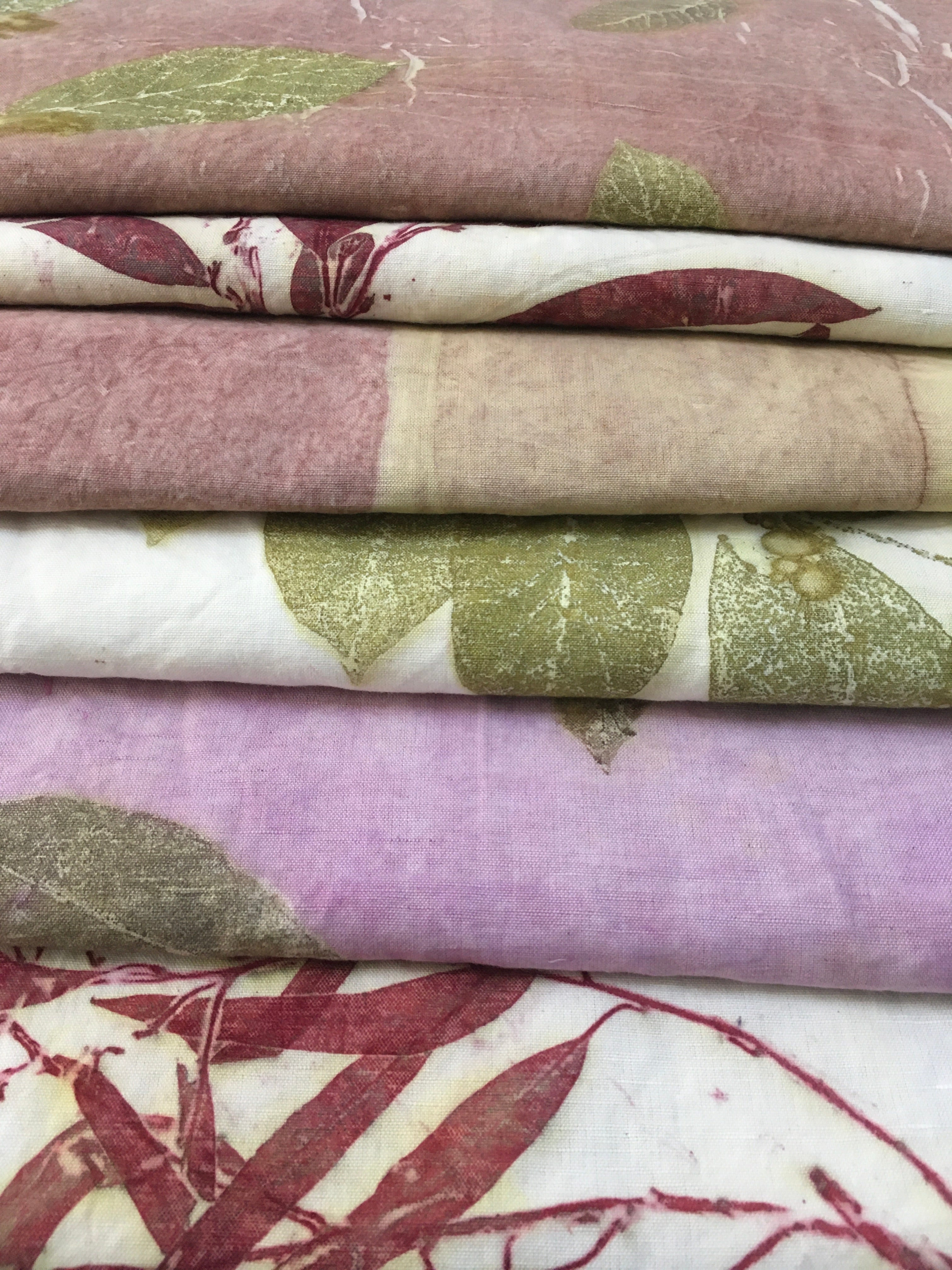Eco Printed Fabric Yardage by kokikar