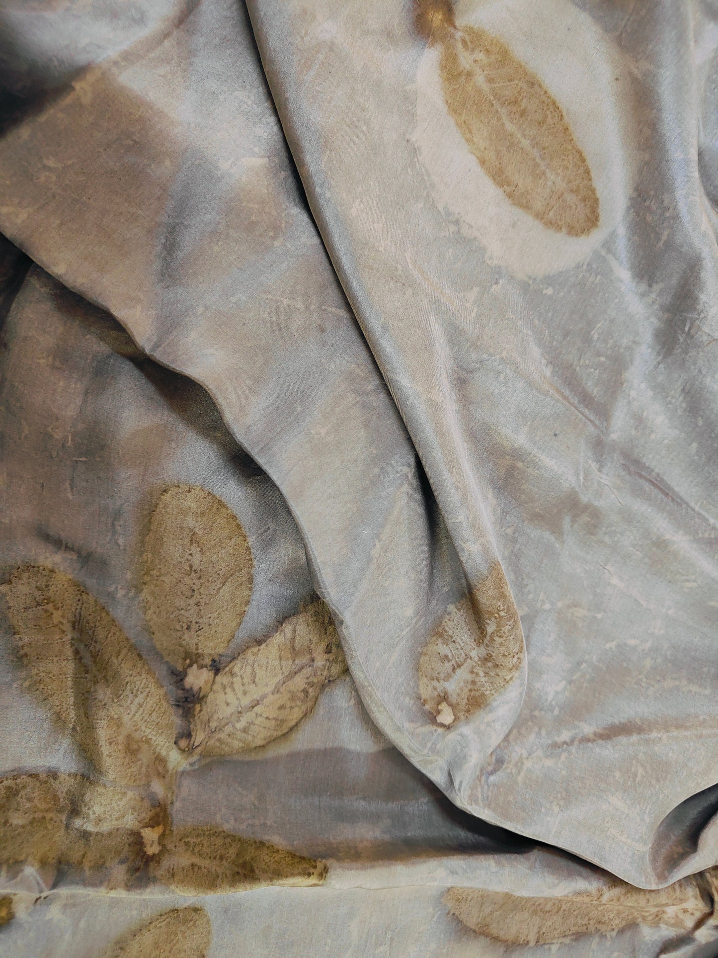 Graphite Gleam Pure Silk Fabric