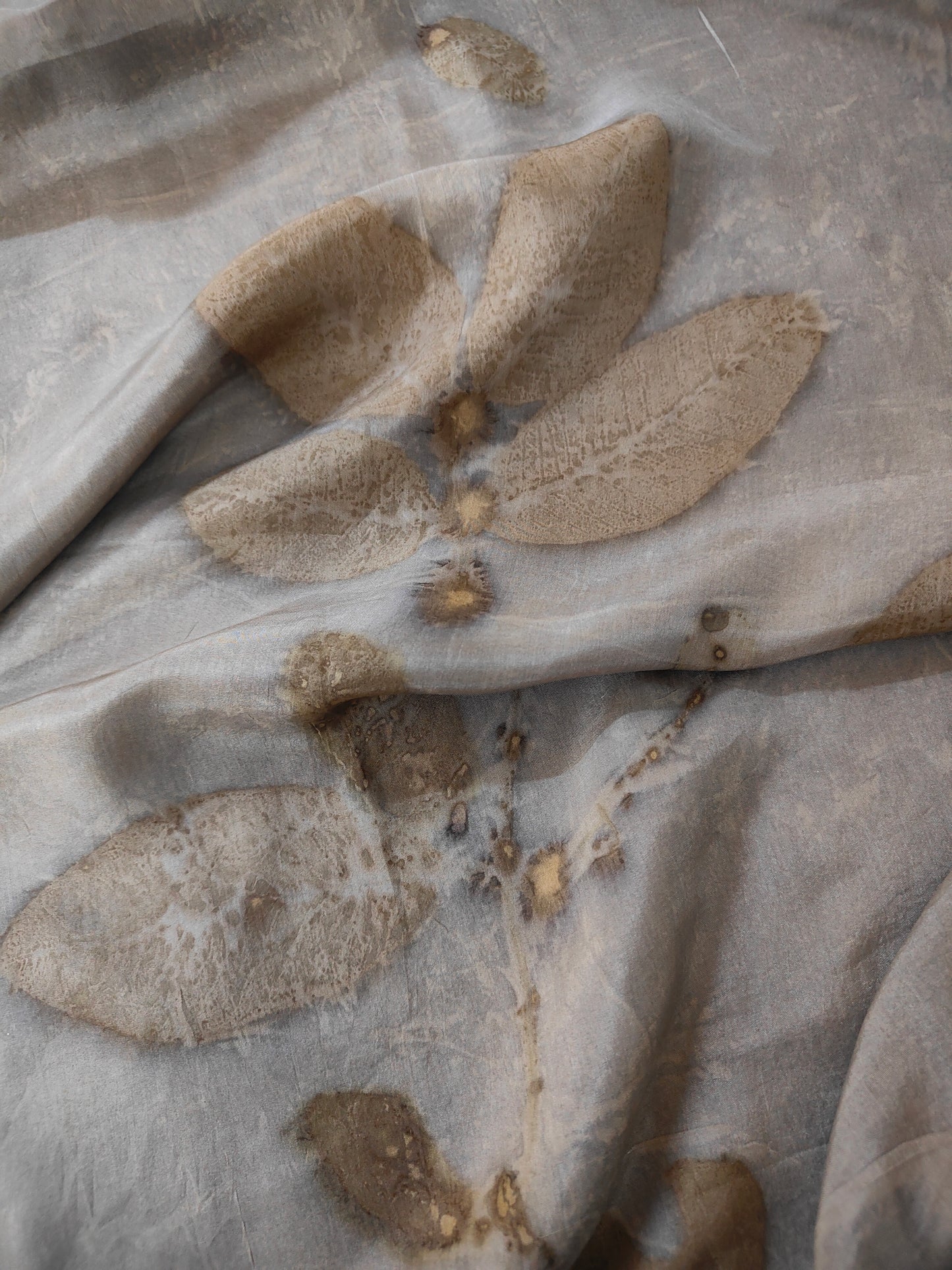 Graphite Gleam Pure Silk Fabric