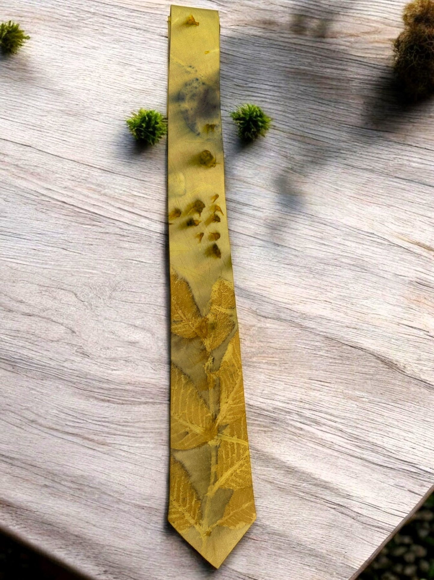 Handel Symphony Ecoprinted Pure Silk Tie and Pocket Square