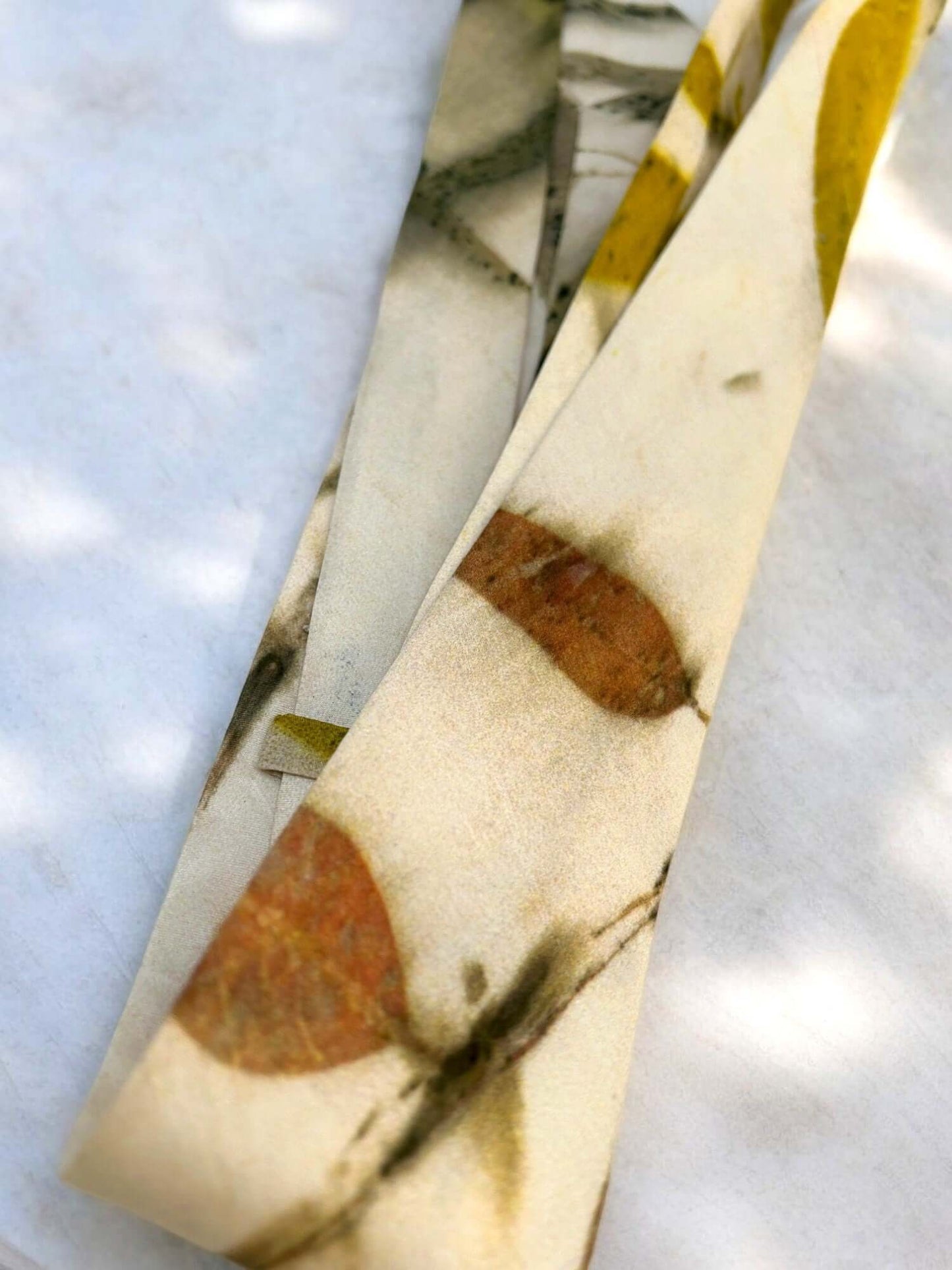 Cadence Classic Ecoprinted Pure Silk Tie