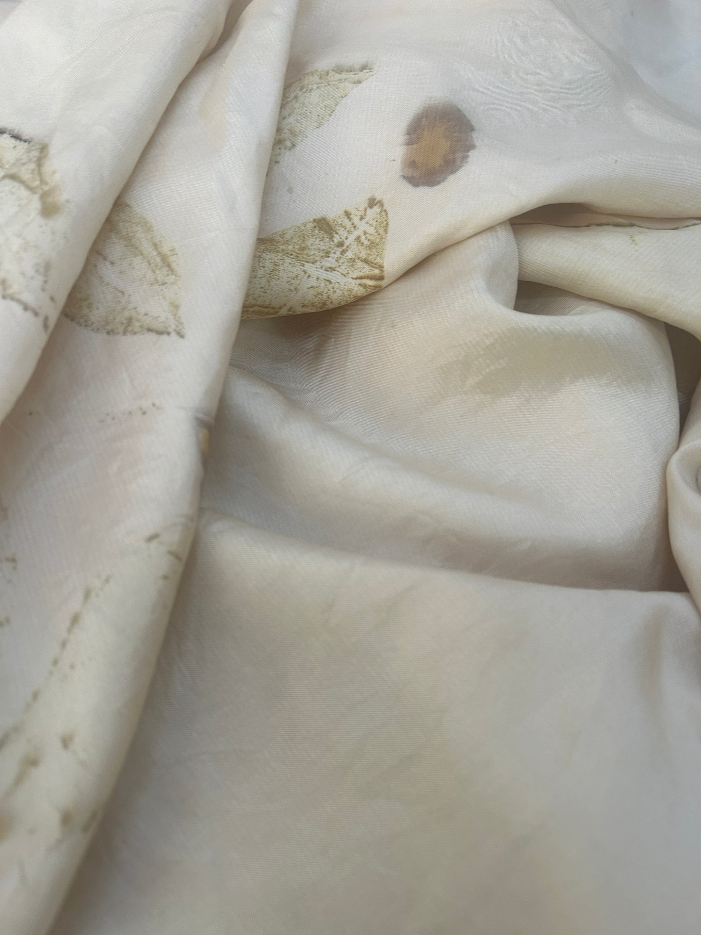 Garden Haze Handspun Pure Silk Fabric