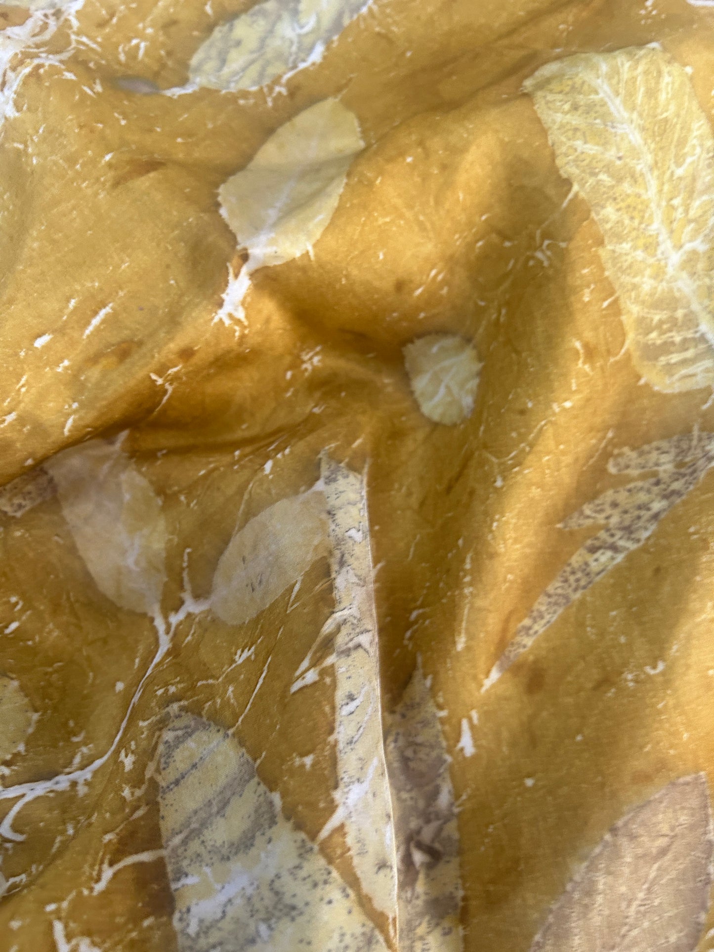 Golden Haze Pure Silk Fabric