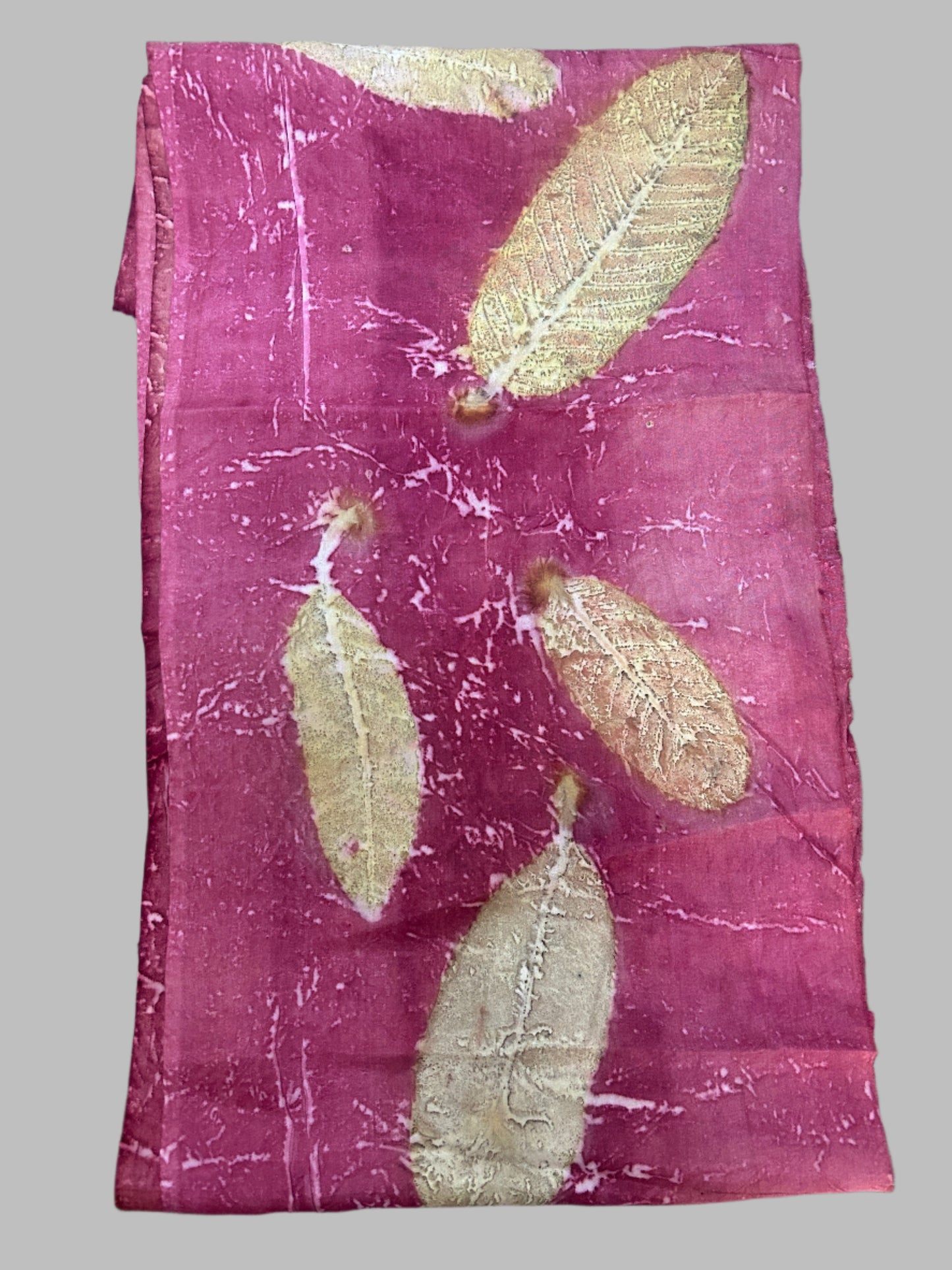 Crimson Grove Pure Silk Fabric