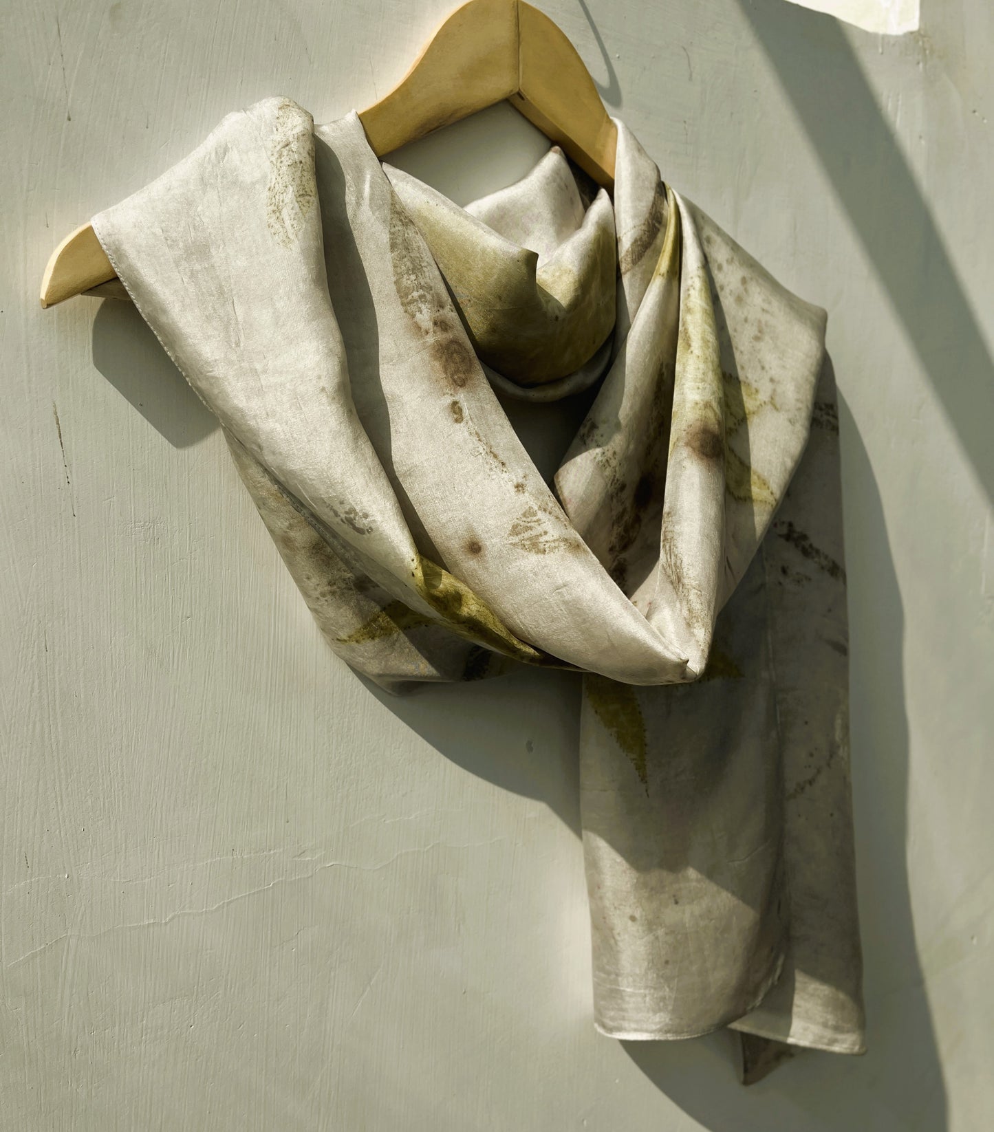 Hydrangea Moss Pure Silk Scarf