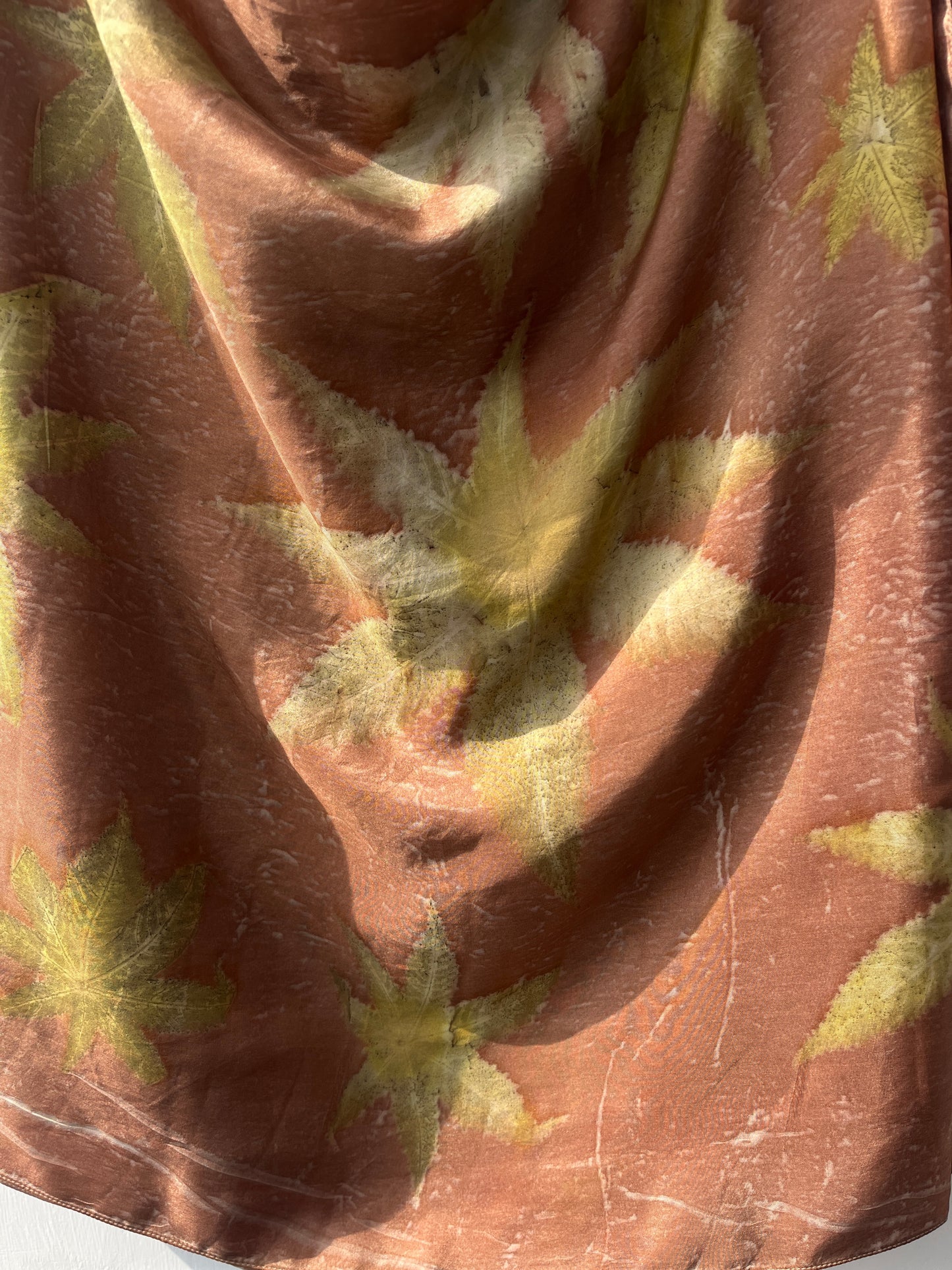 Brown Castor Printed Pure Silk Scarf