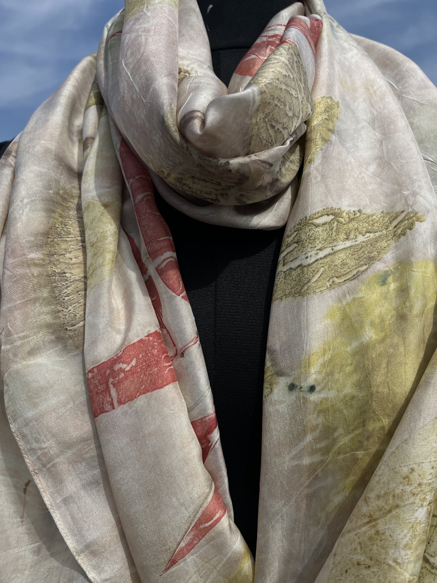 Dahlia Delight Silk Scarf