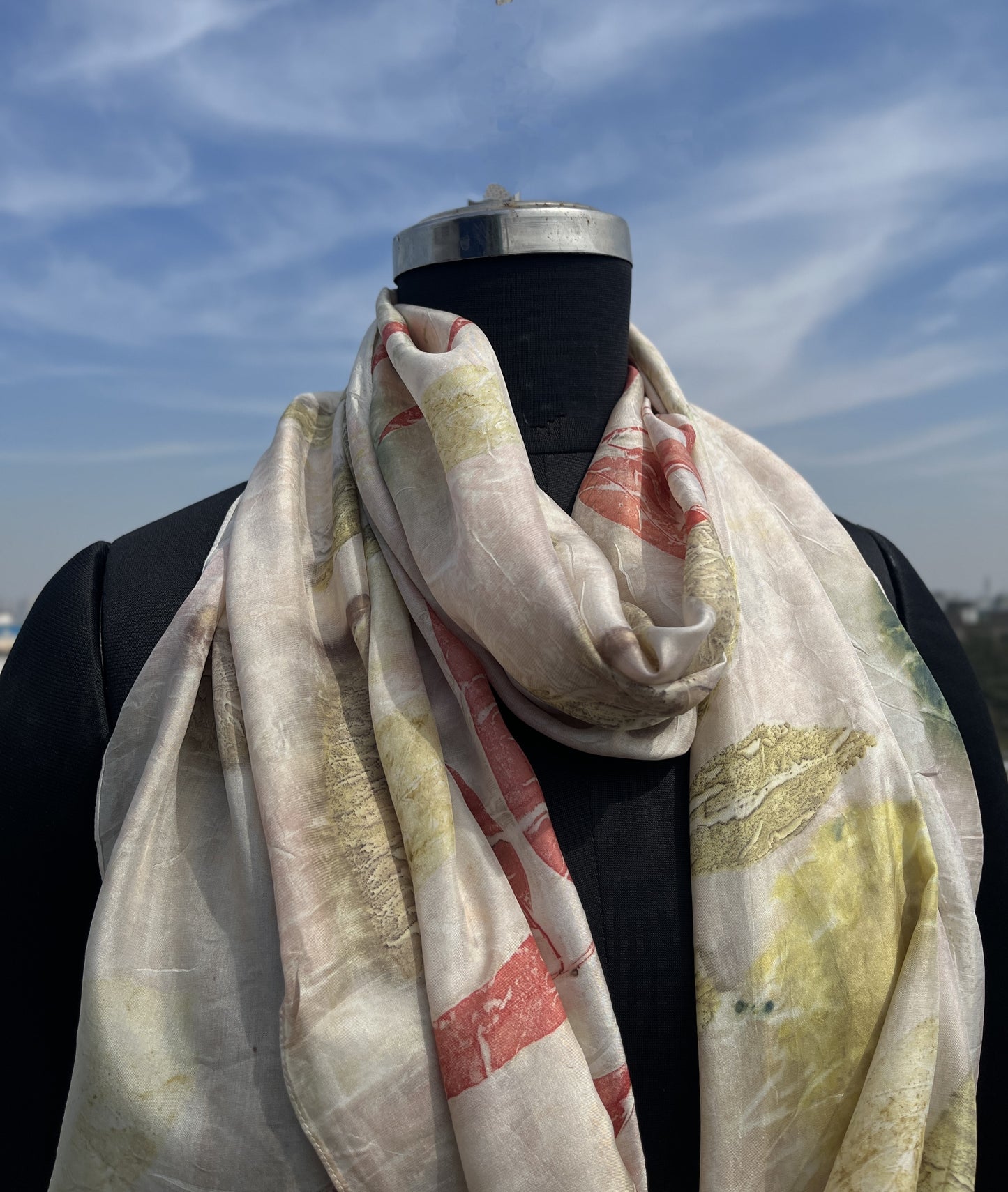 Dahlia Delight Silk Scarf
