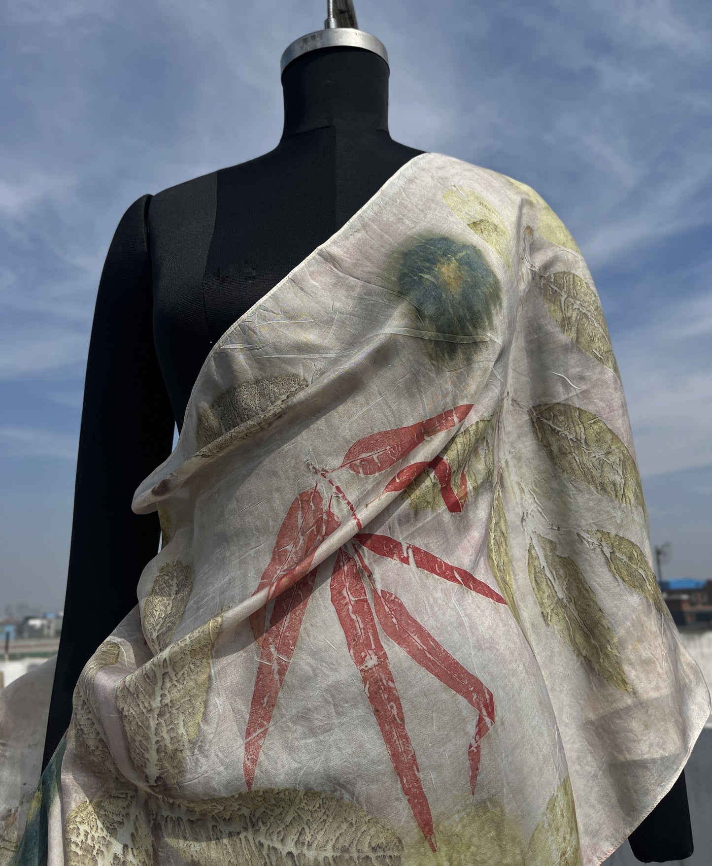 Dahlia Delight Silk Scarf