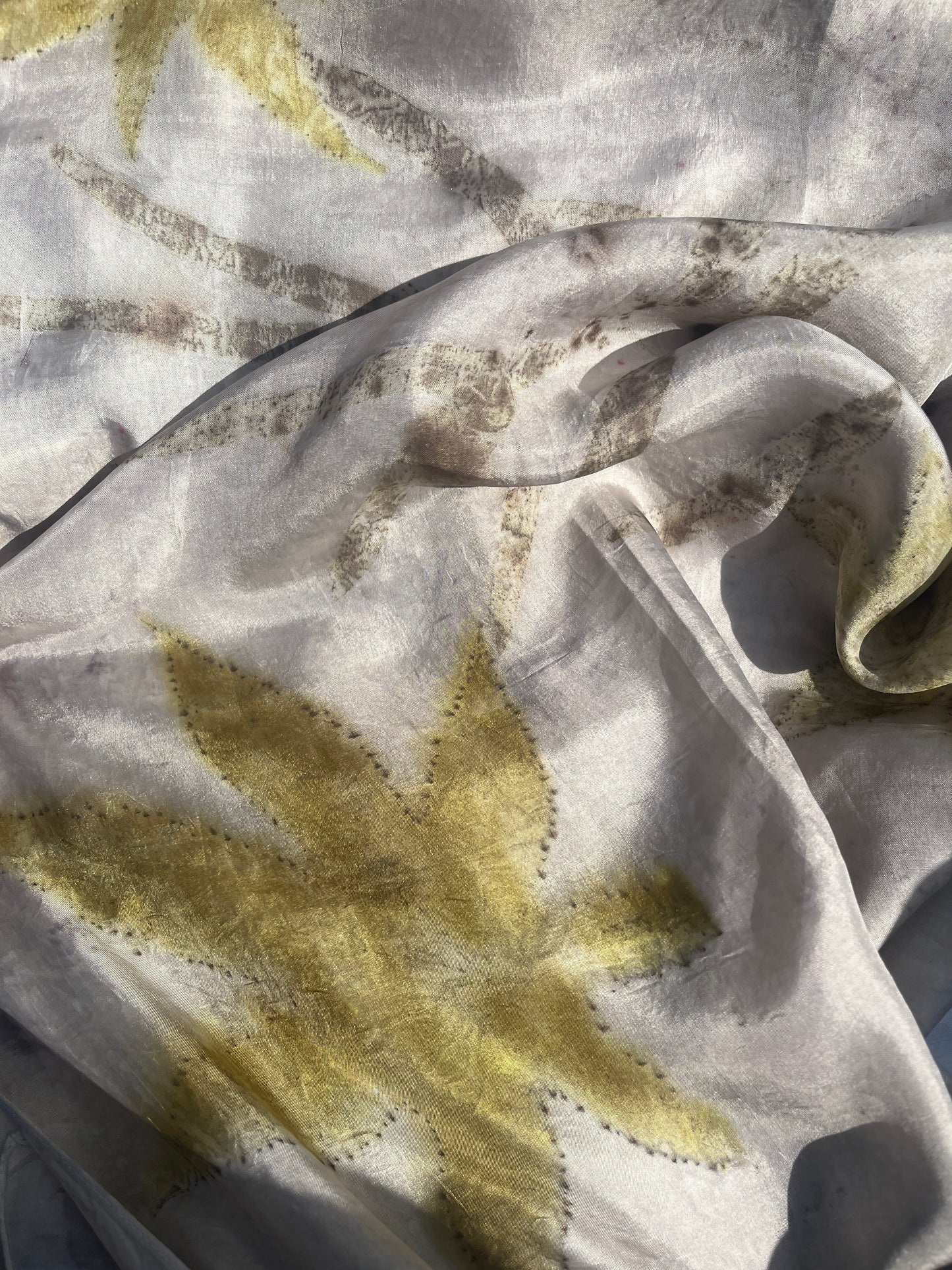 Hydrangea Moss Pure Silk Scarf