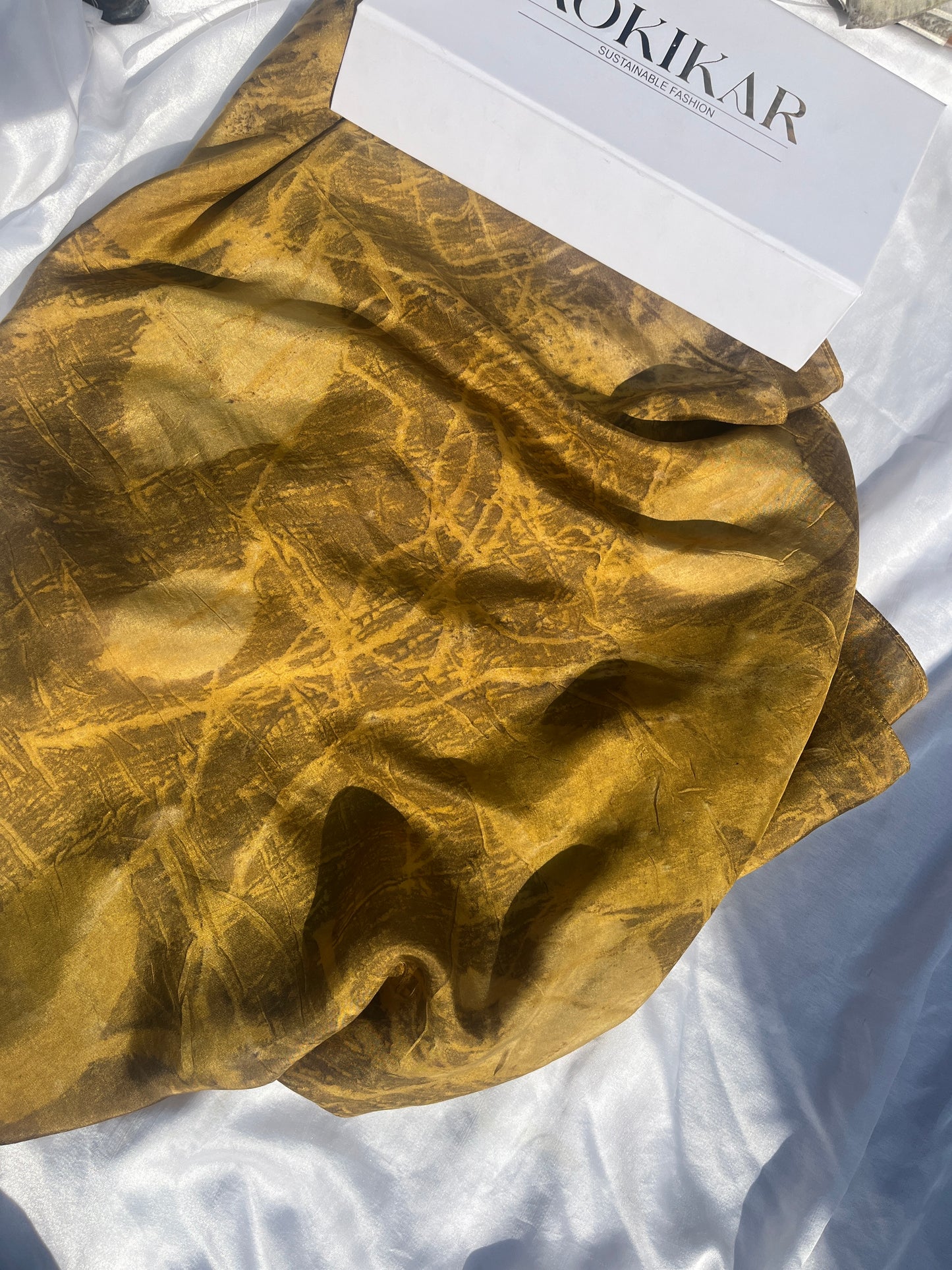 Daffodil Sheen Pure Silk Scarf