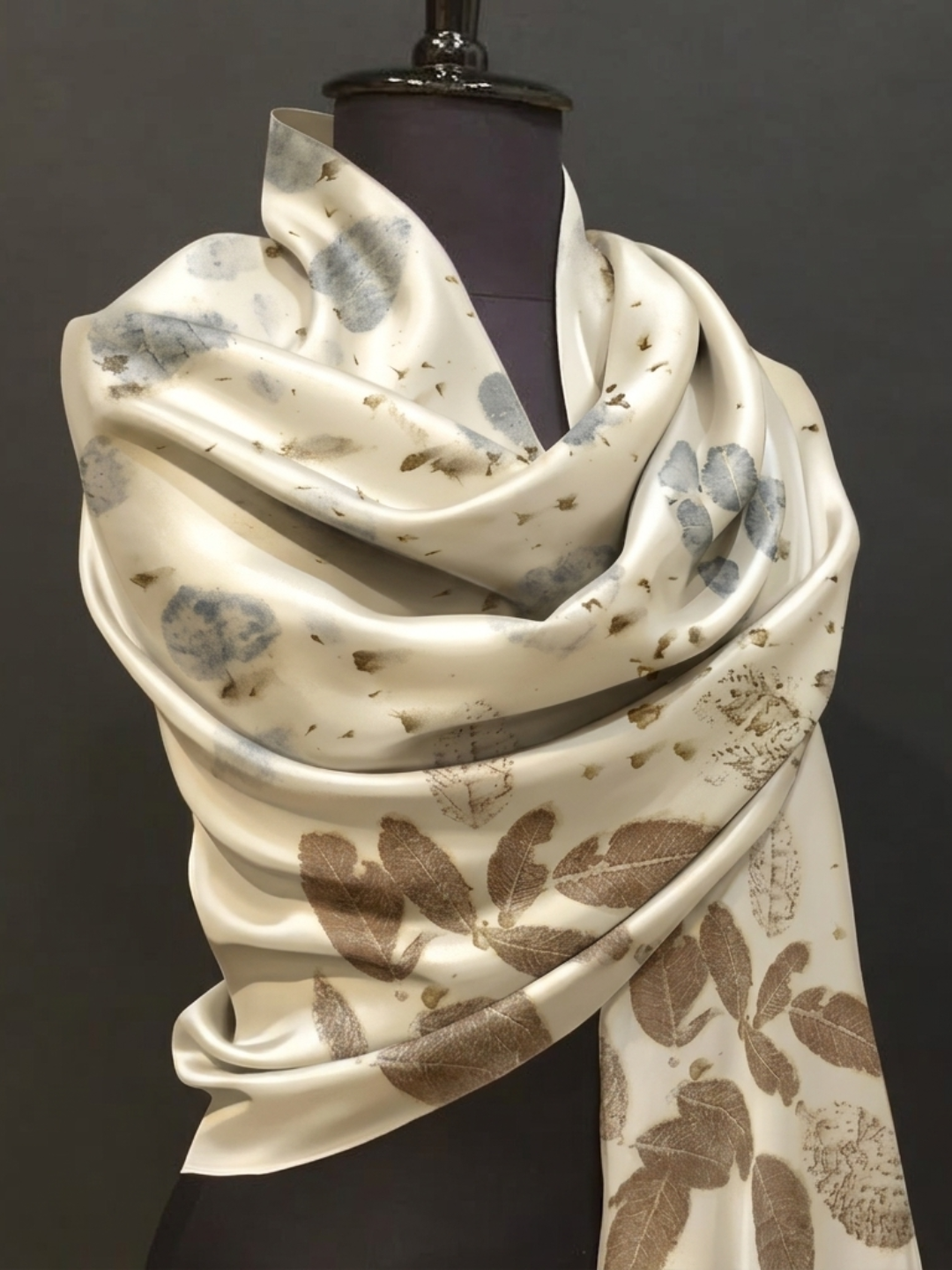 Ecoprinted Pashmina Shawl
