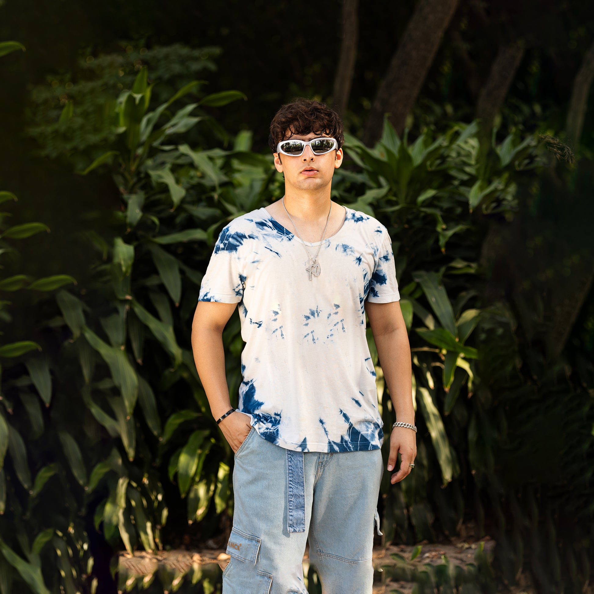 Shibori Serenity College Tee