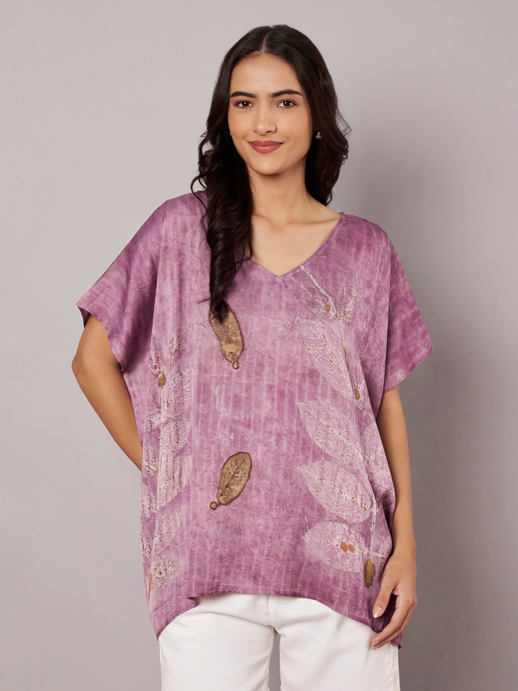 Blush Kaftan Flared Top