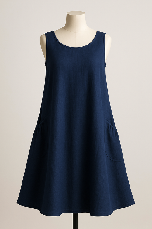 100% Linen SeaBreeze Swing Dress