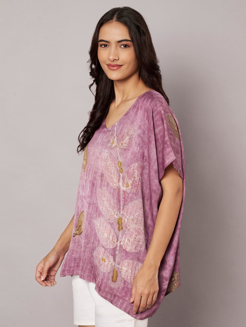 Blush Kaftan Flared Top
