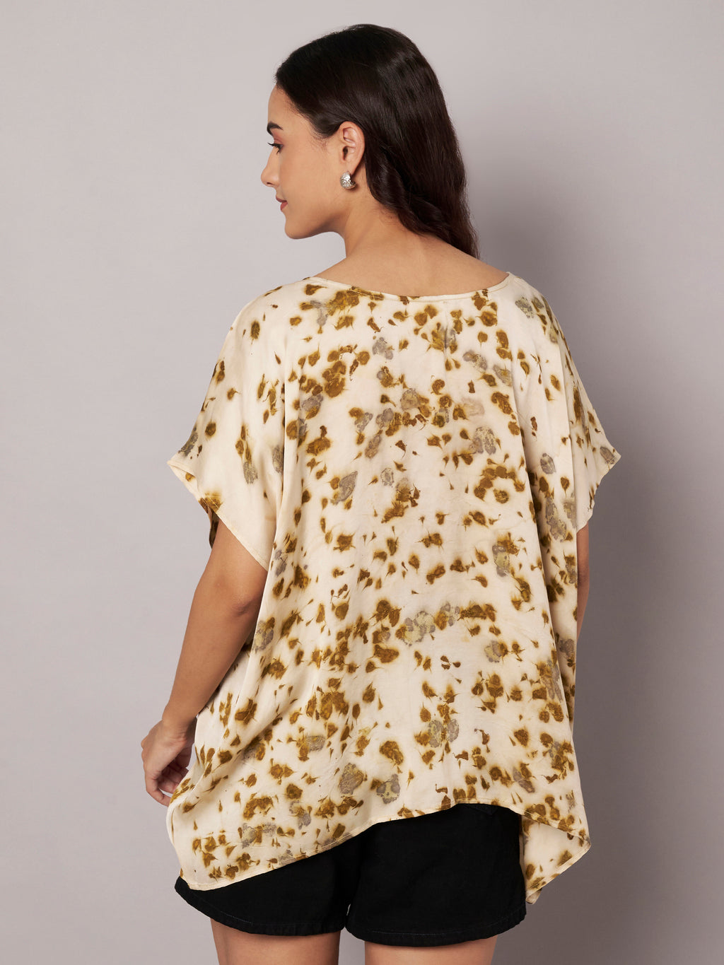 Marigold petal kaftan flared top
