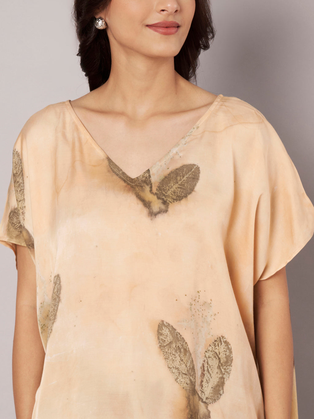Botanical Kaftan Flared Top