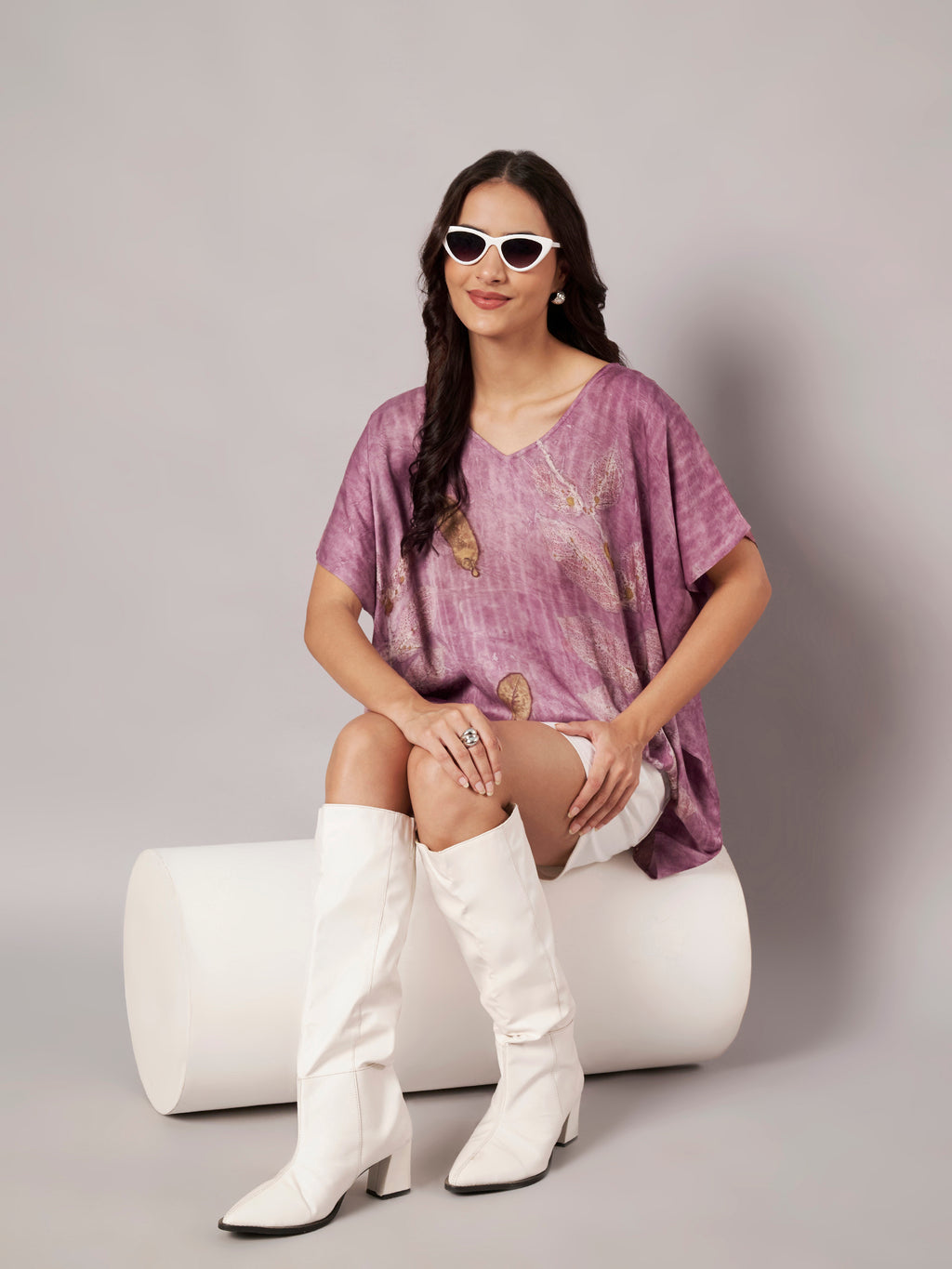 Blush Kaftan Flared Top
