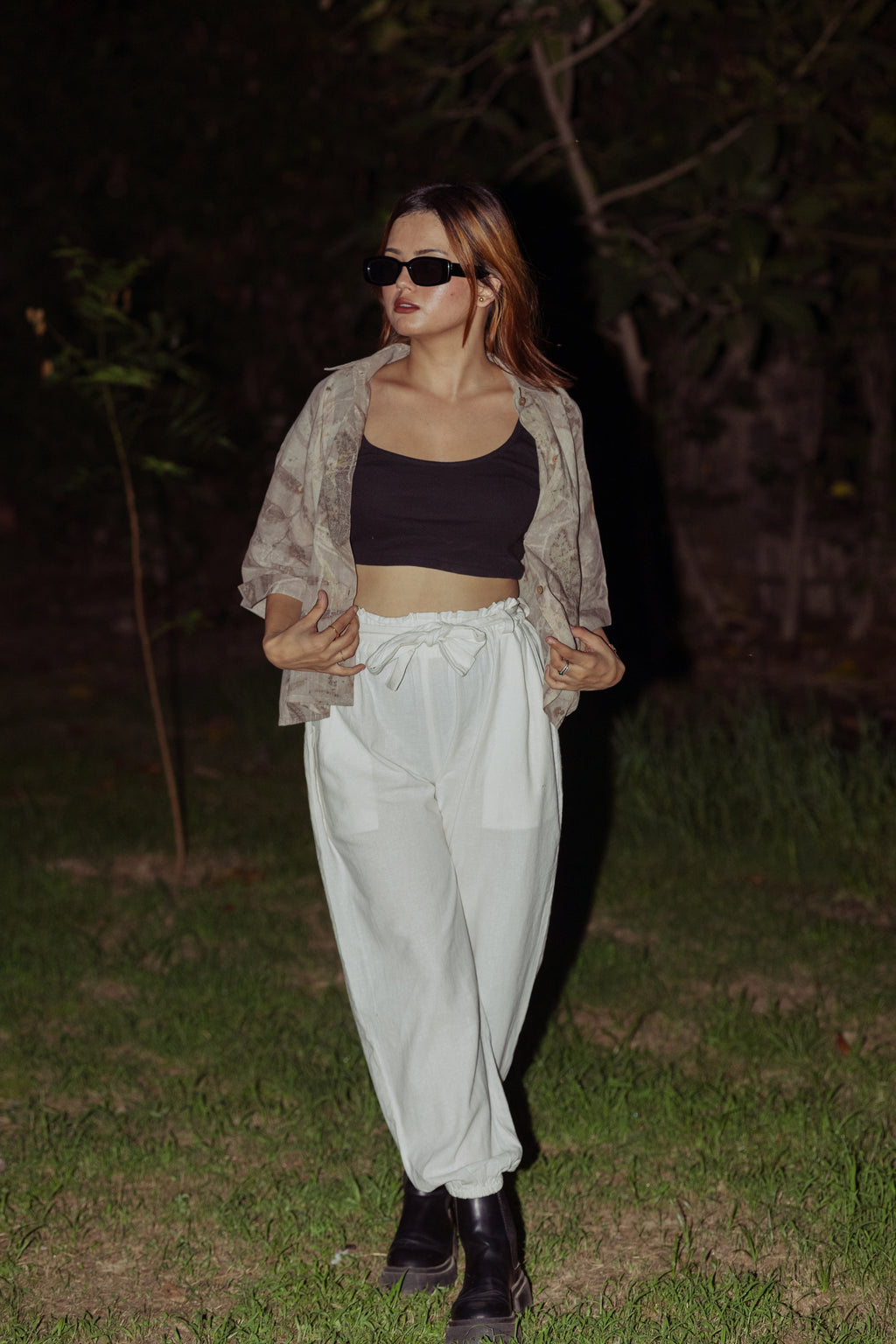 Ecoprinted Basic Shrug Shirt