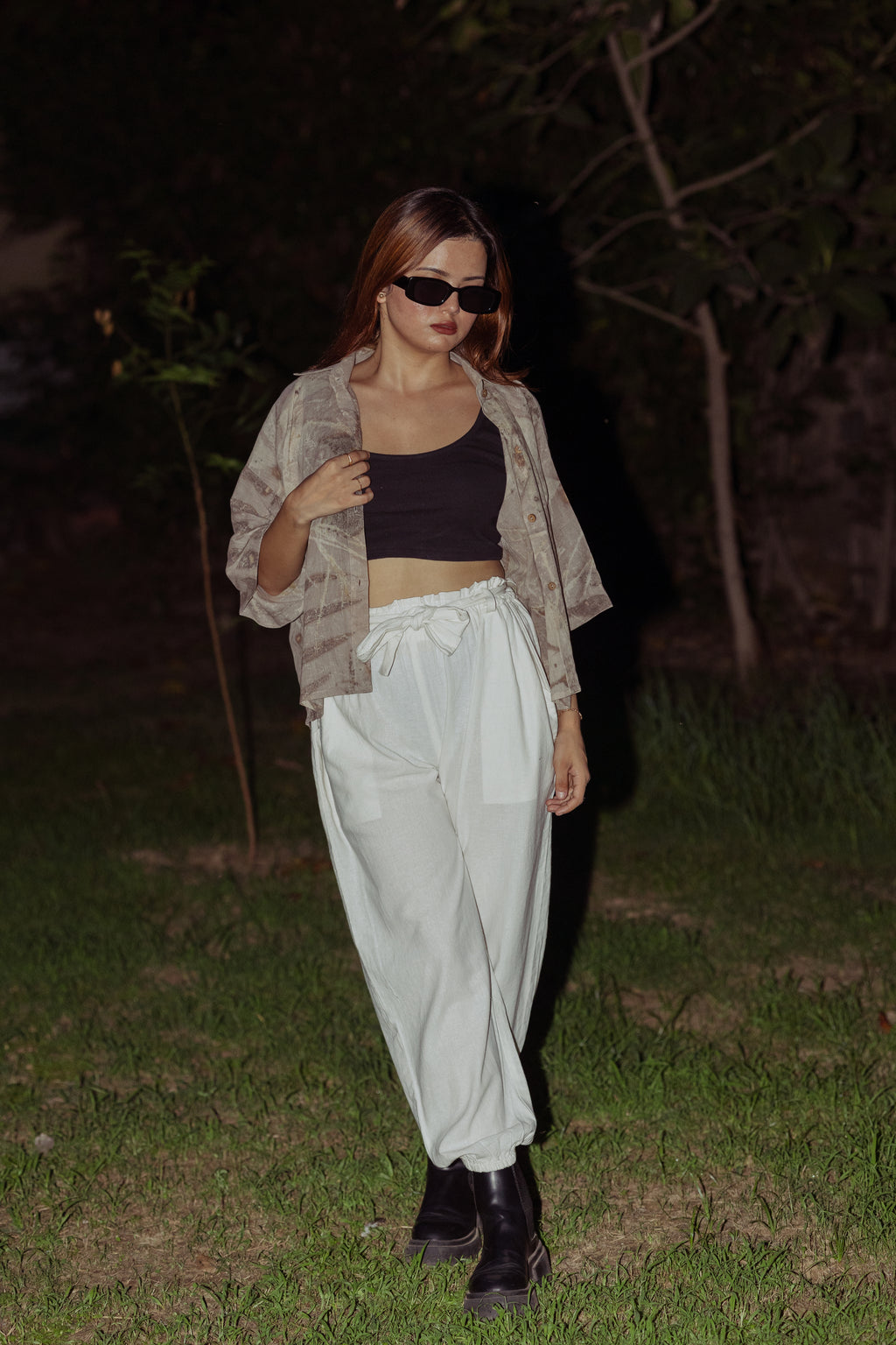 Ecoprinted Basic Shrug Shirt