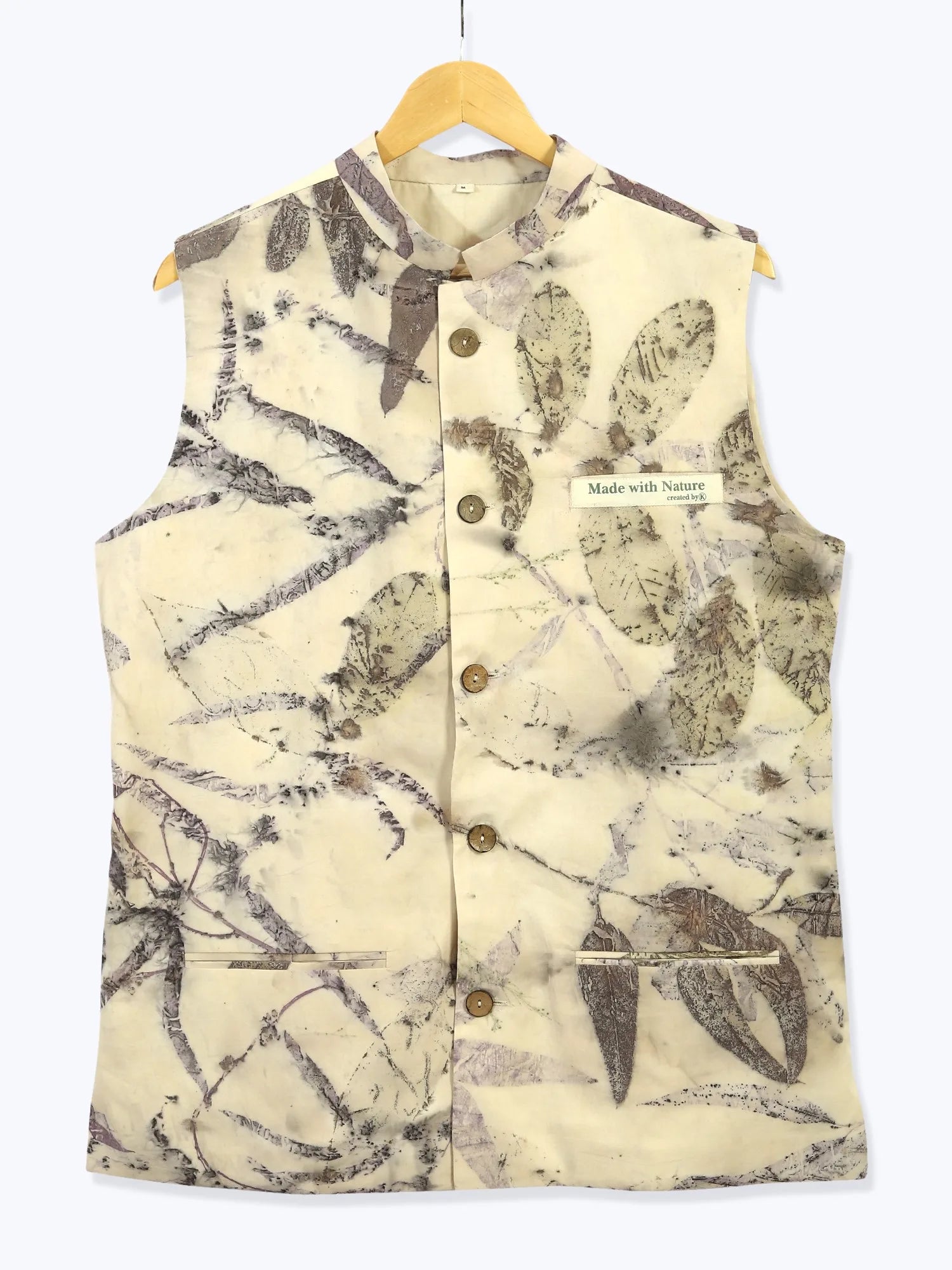 Beige Eucalyptus Waistcoat thumbnail 2