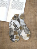 Canvas Ecoprinted Pure Cotton Socks kokikar