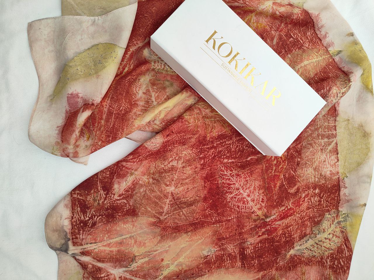 Carnation Charm Pure Silk Scarf