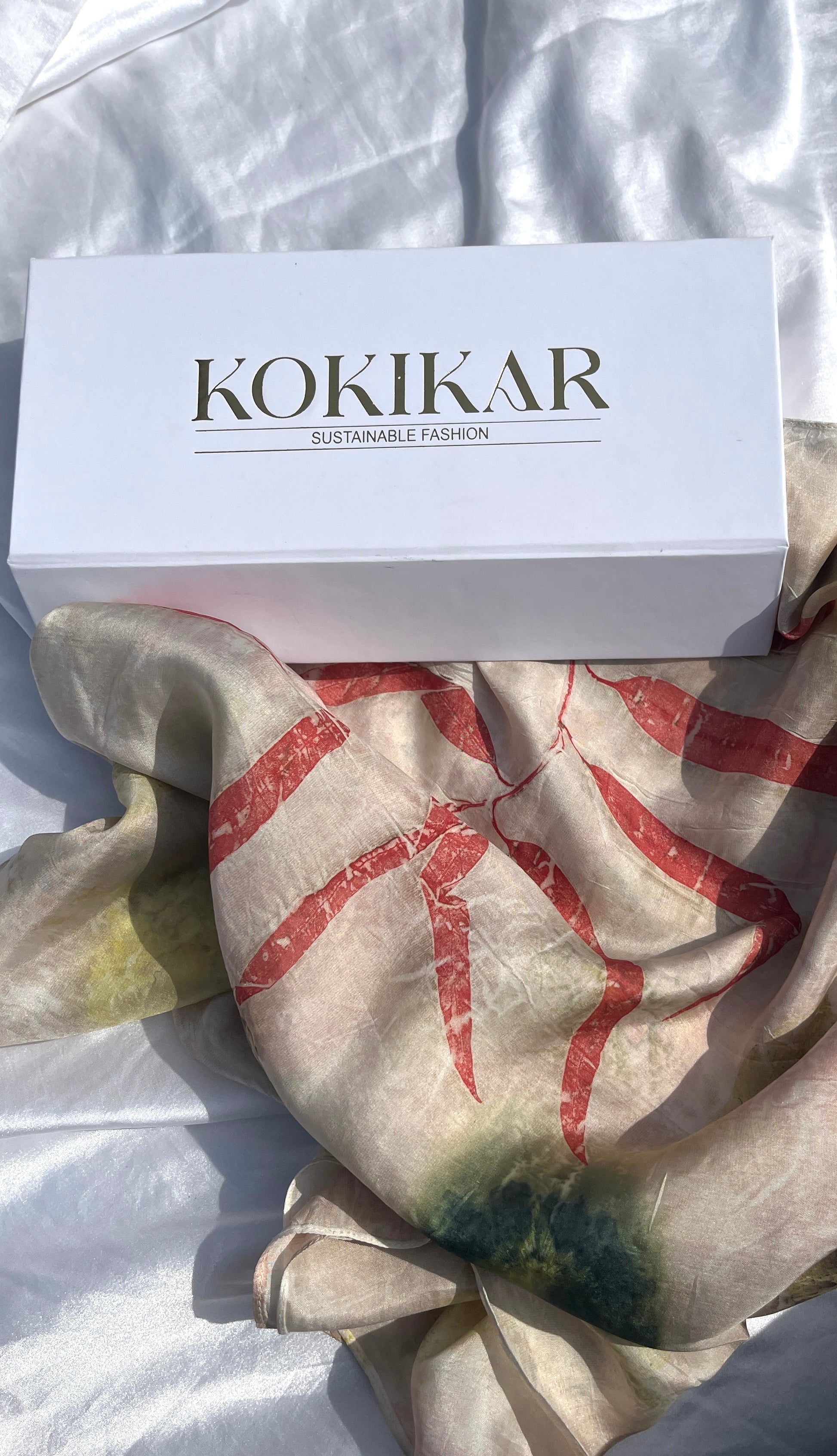 Dahlia Delight Silk Scarf