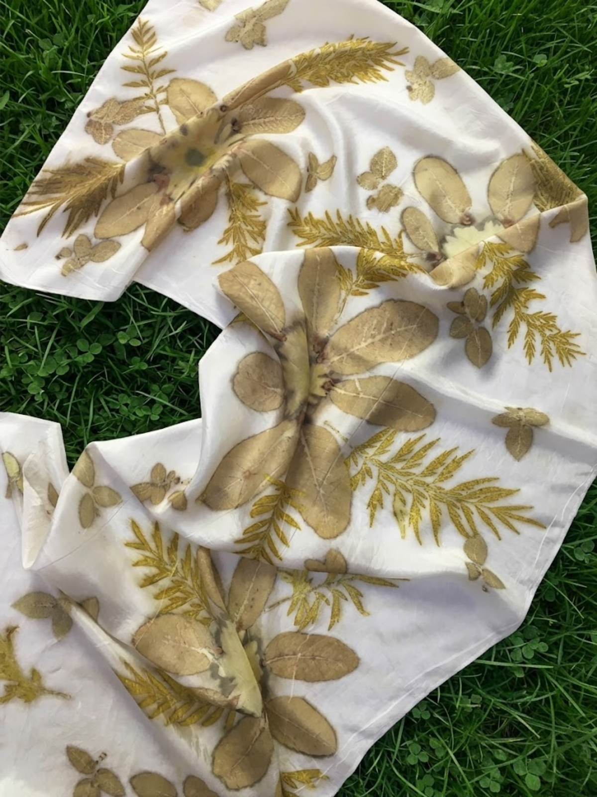 Sunflower Botanical Pure Silk Scarf