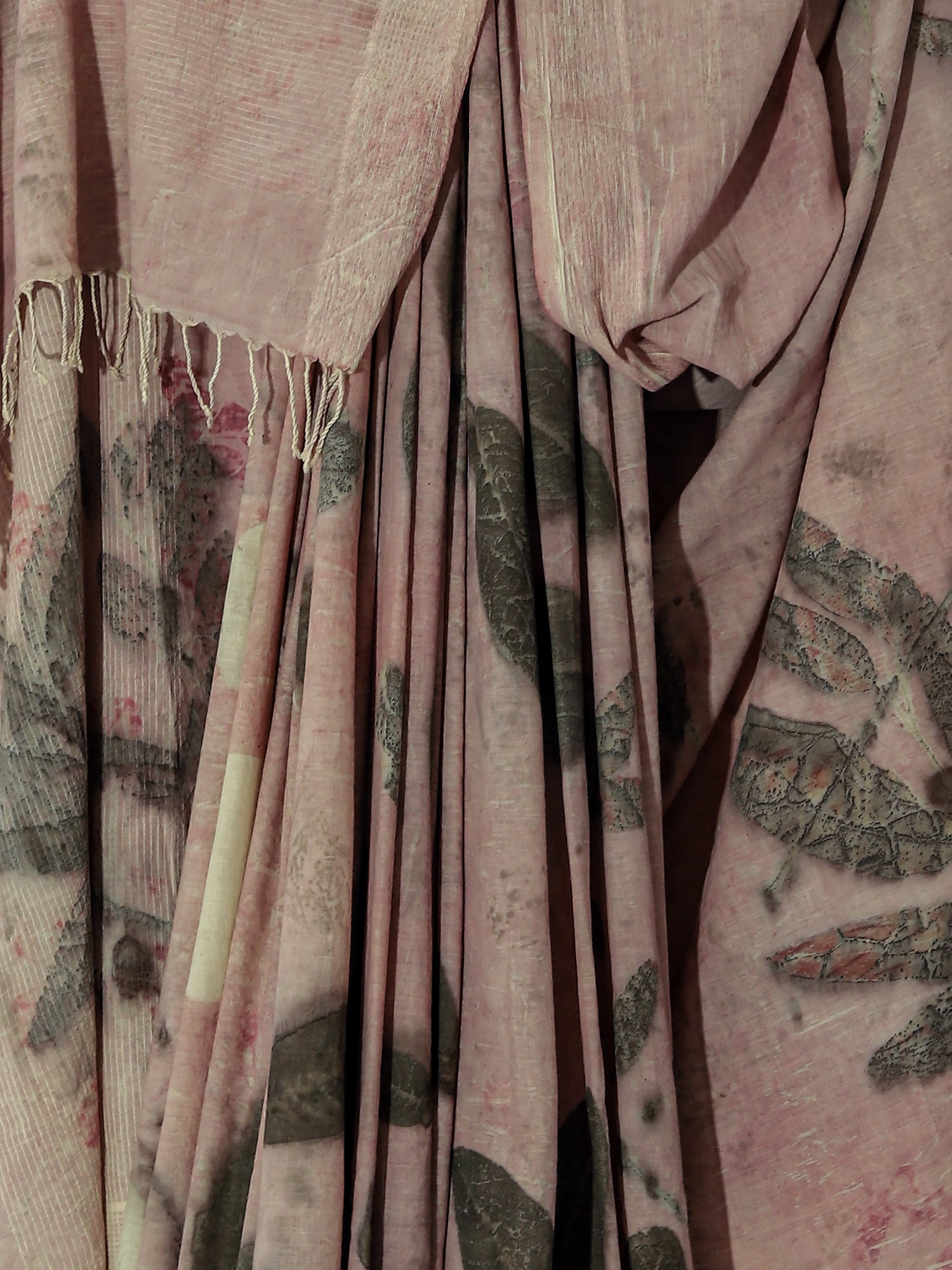 Eucalyptus Mist Mulmul Cotton Saree