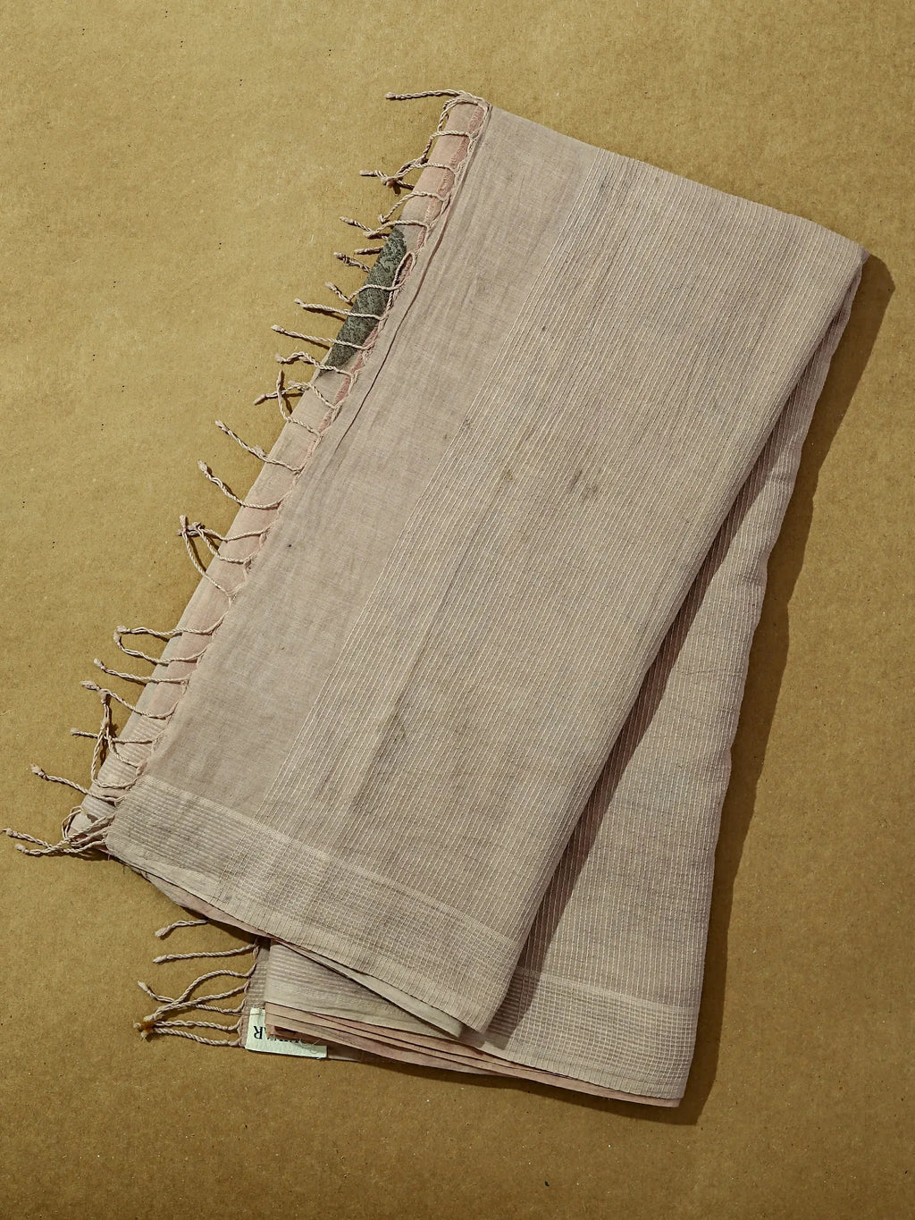 Fern Threaded Veil Ecoprinted Saree by kokikar complete shot