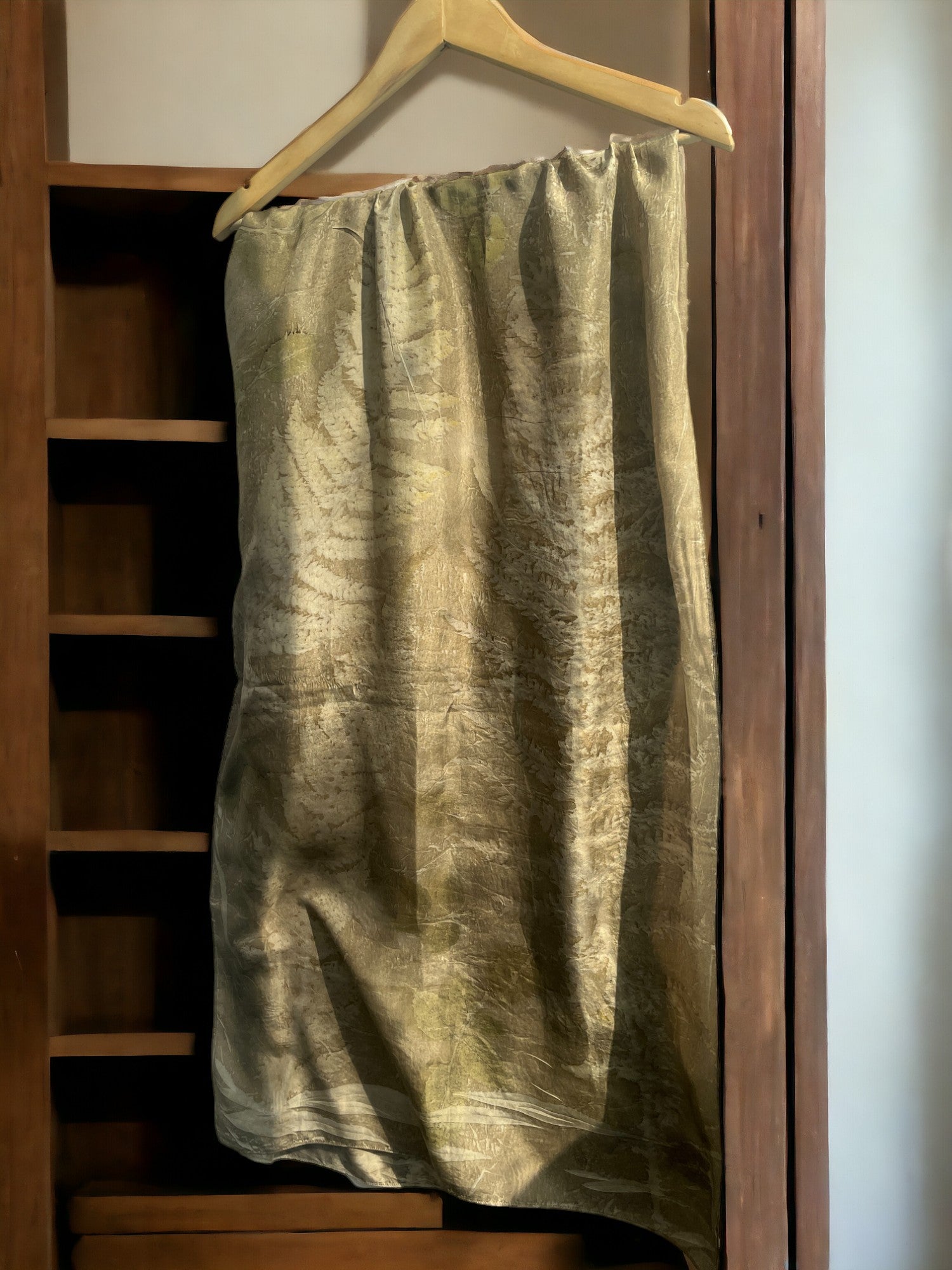 Ferns & Rose Silk Scarf