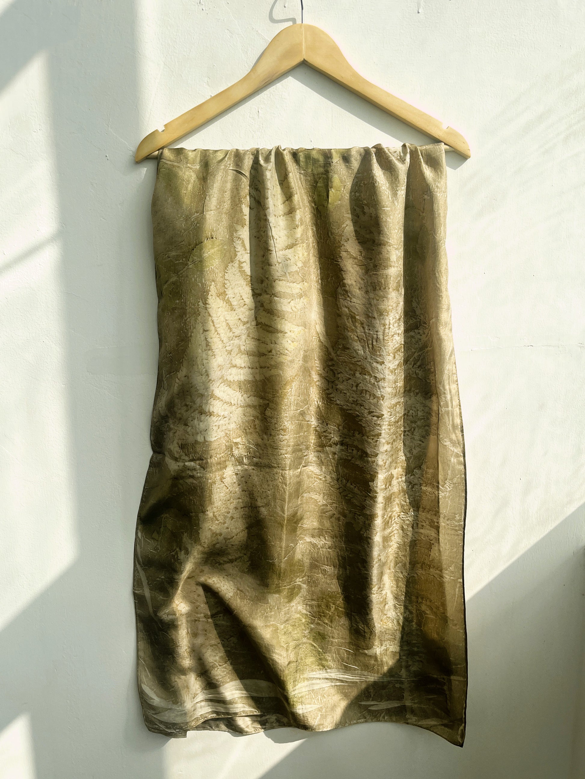 Ferns & Rose Silk Scarf