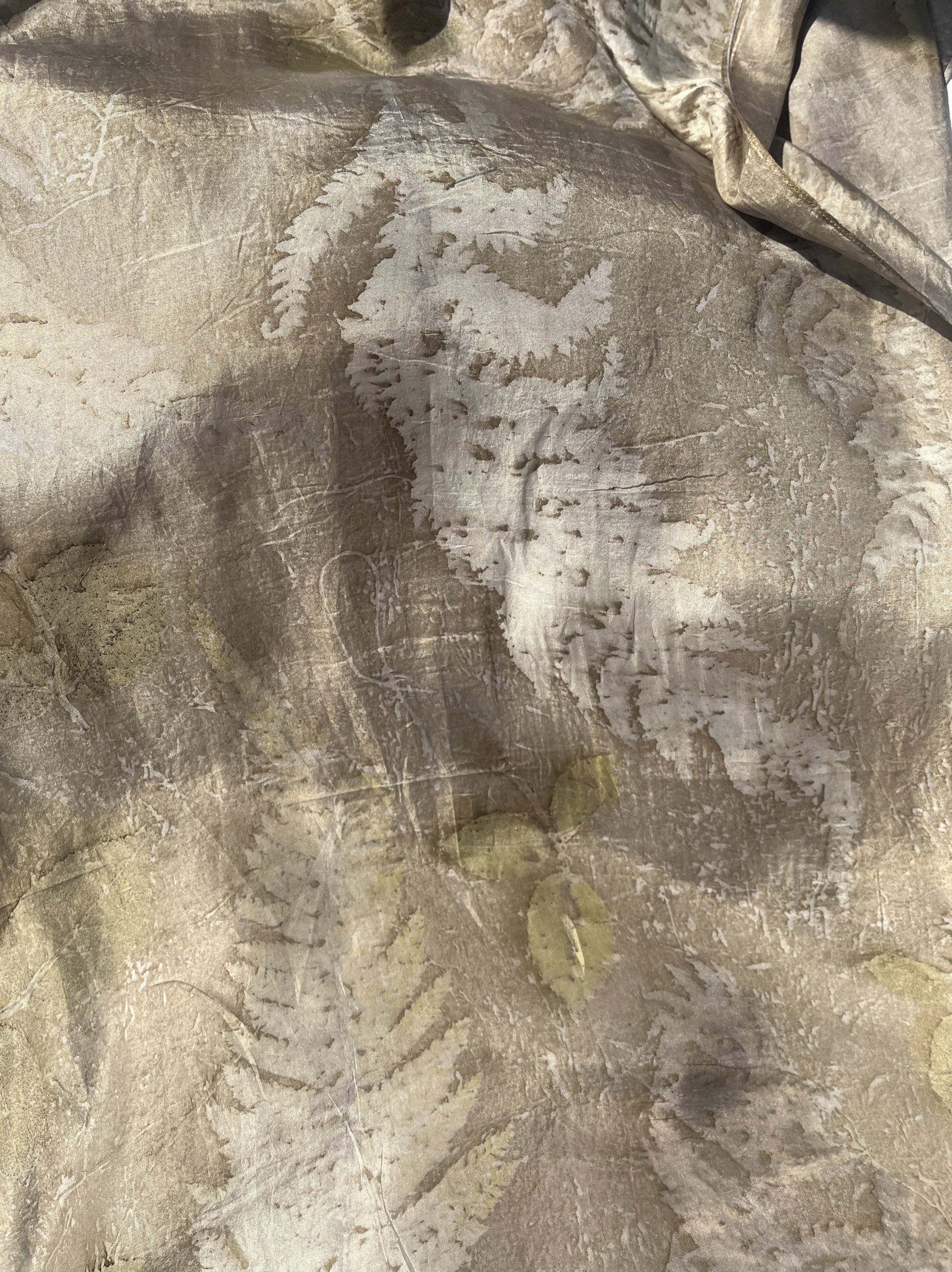 Ferns & Rose Silk Scarf