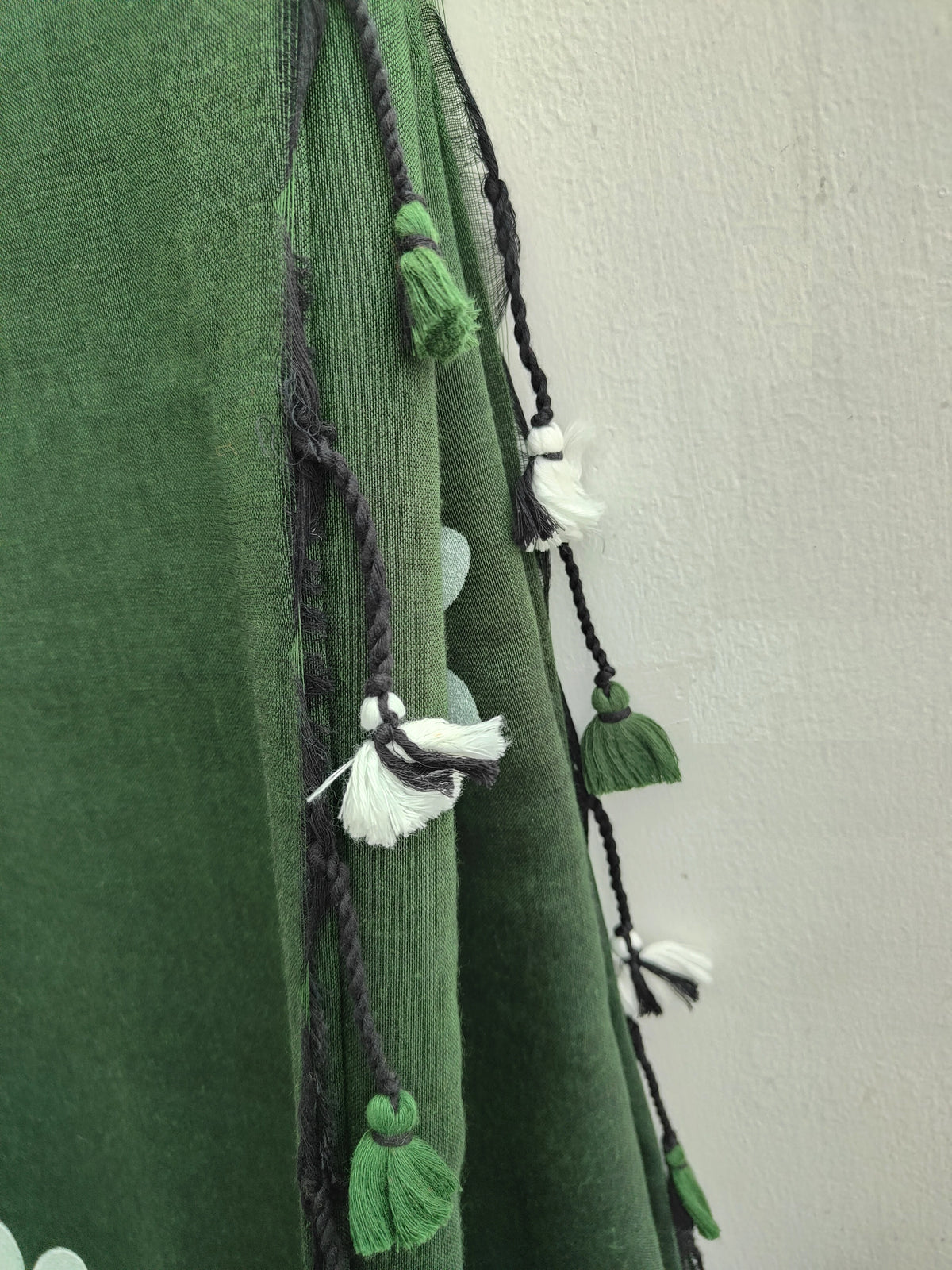 Threads of White Florika Hand Painted Cotton Saree kokikar