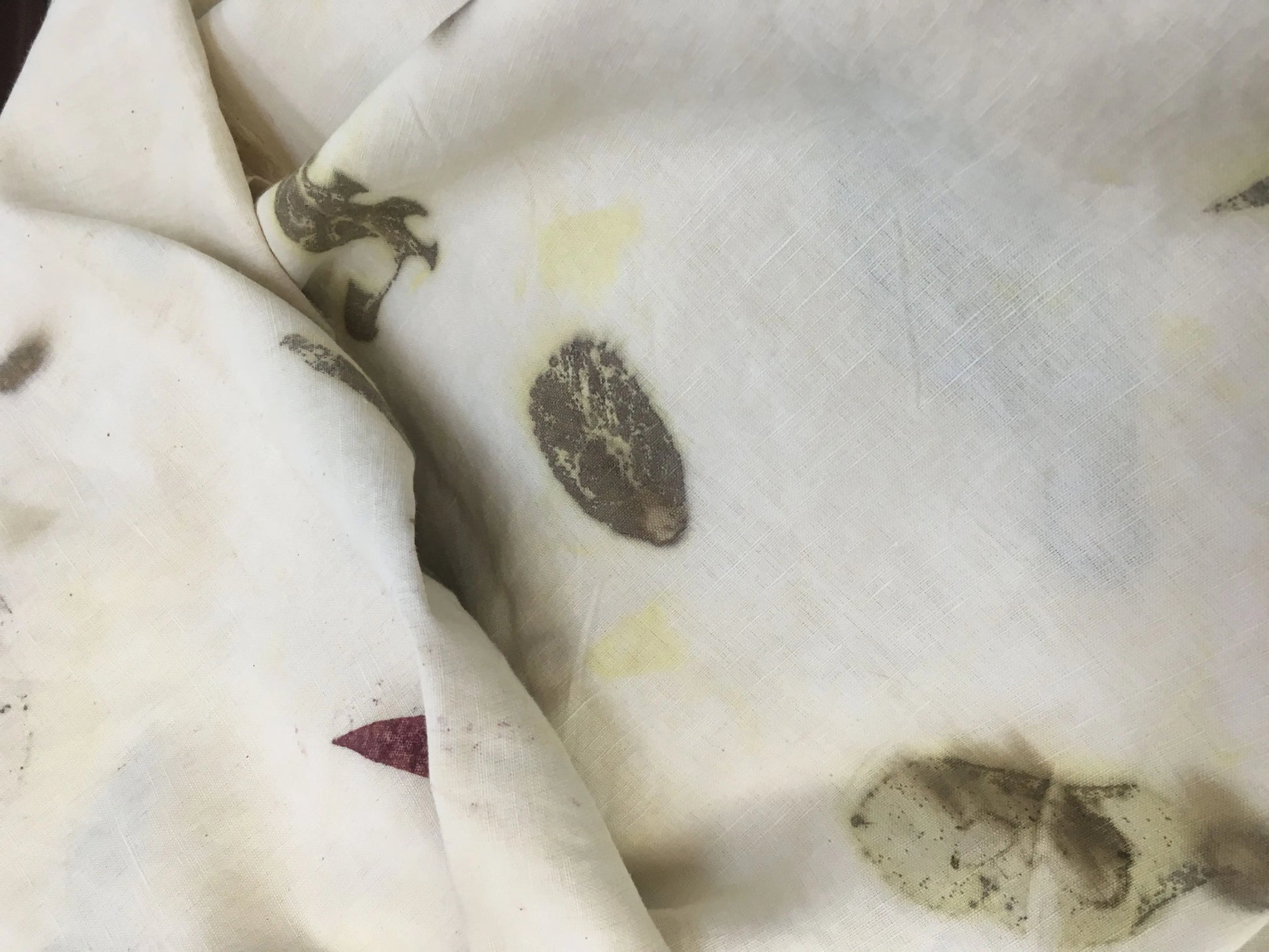 Forest Fade Linen Blend Handmade Fabric