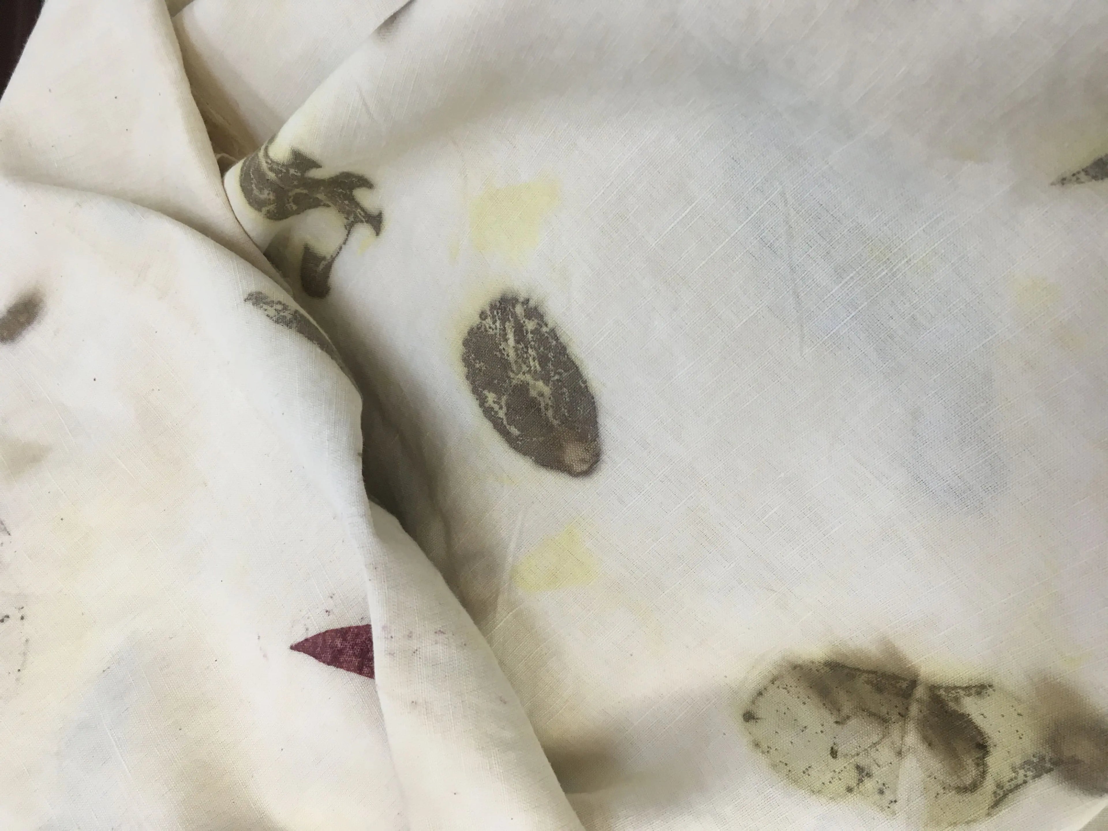 Forest Fade Linen Blend Handmade Fabric
