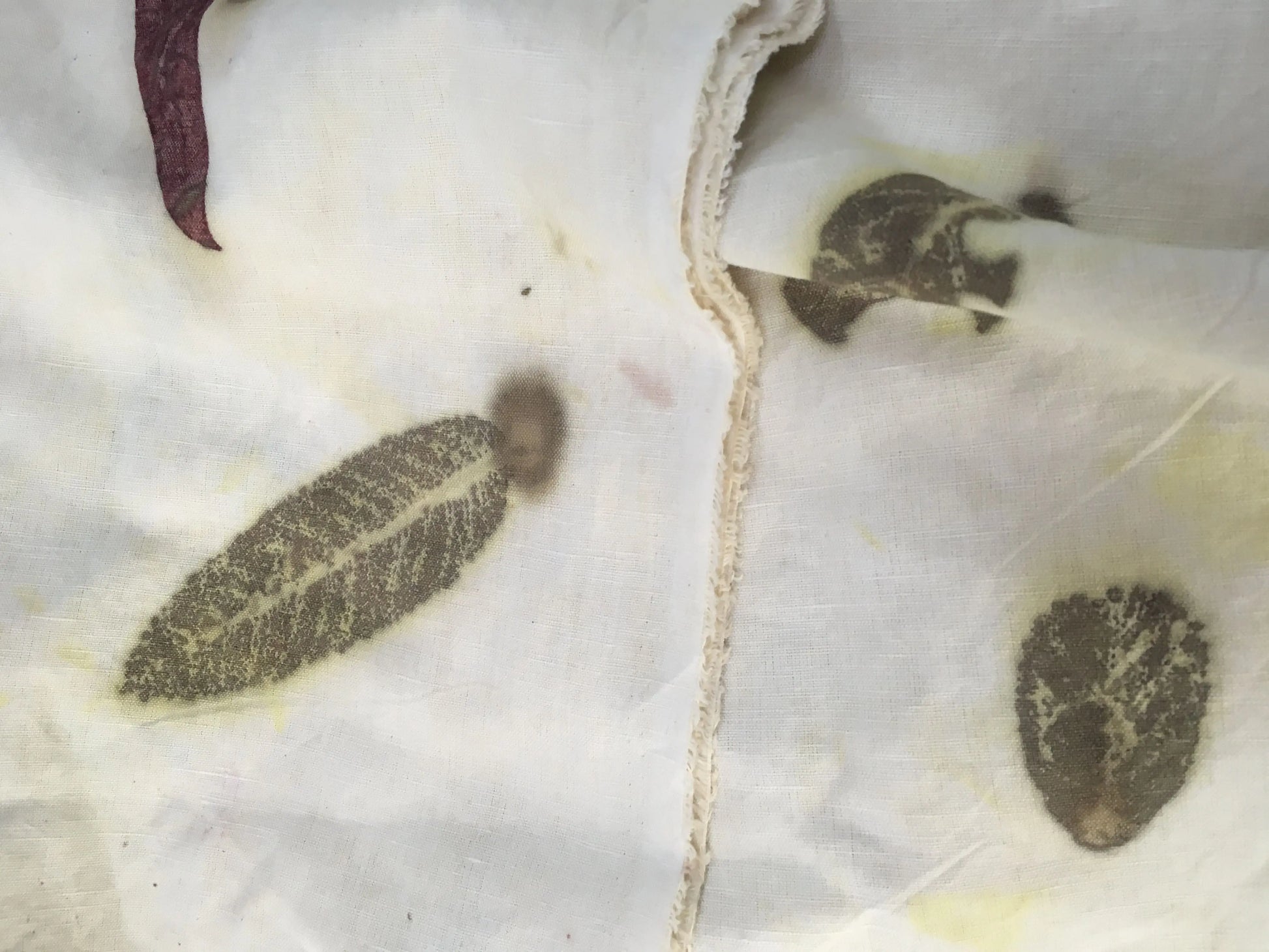 Forest Fade Linen Blend Handmade Fabric