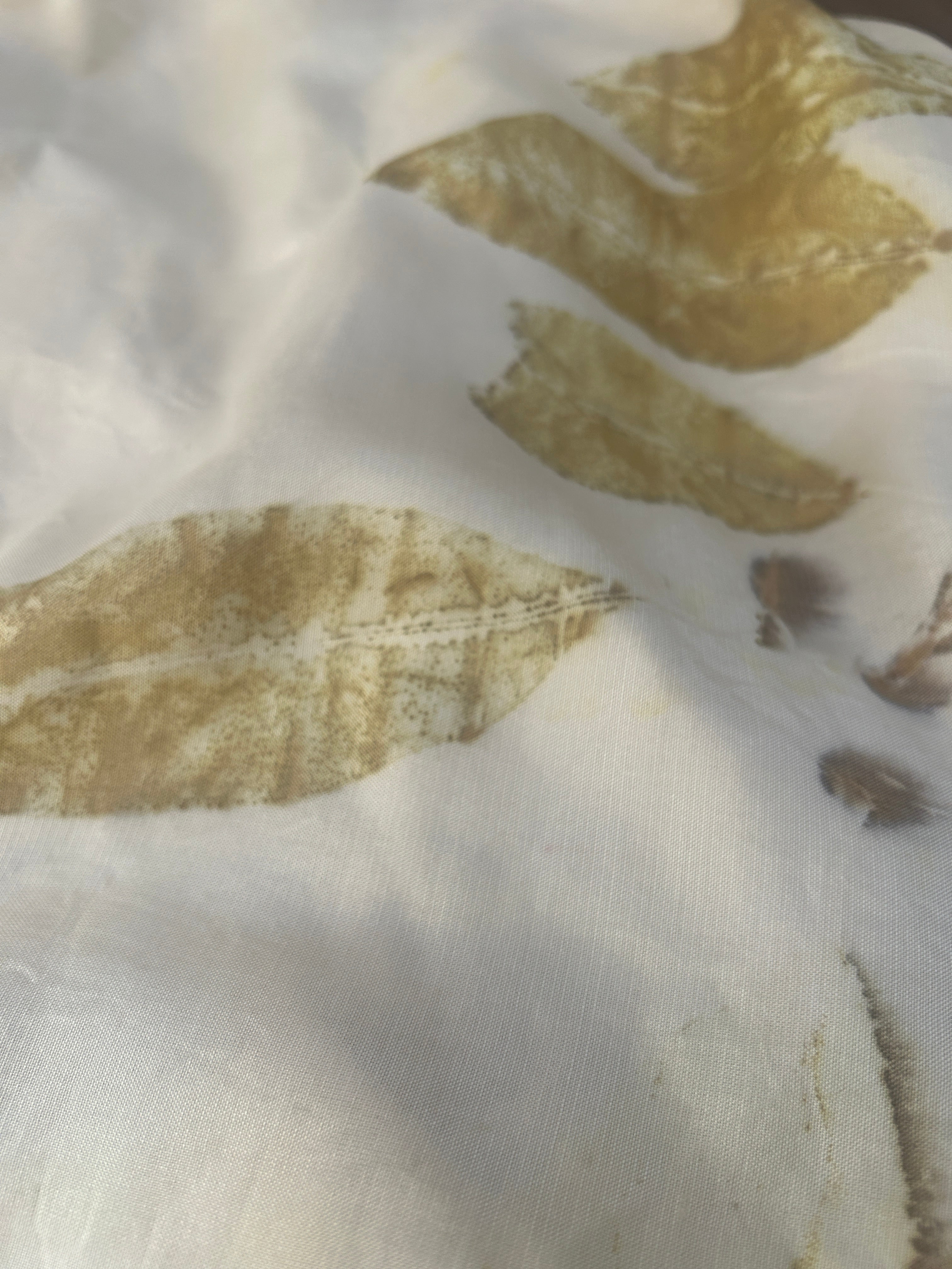 Garden Haze Handspun Pure Silk Fabric