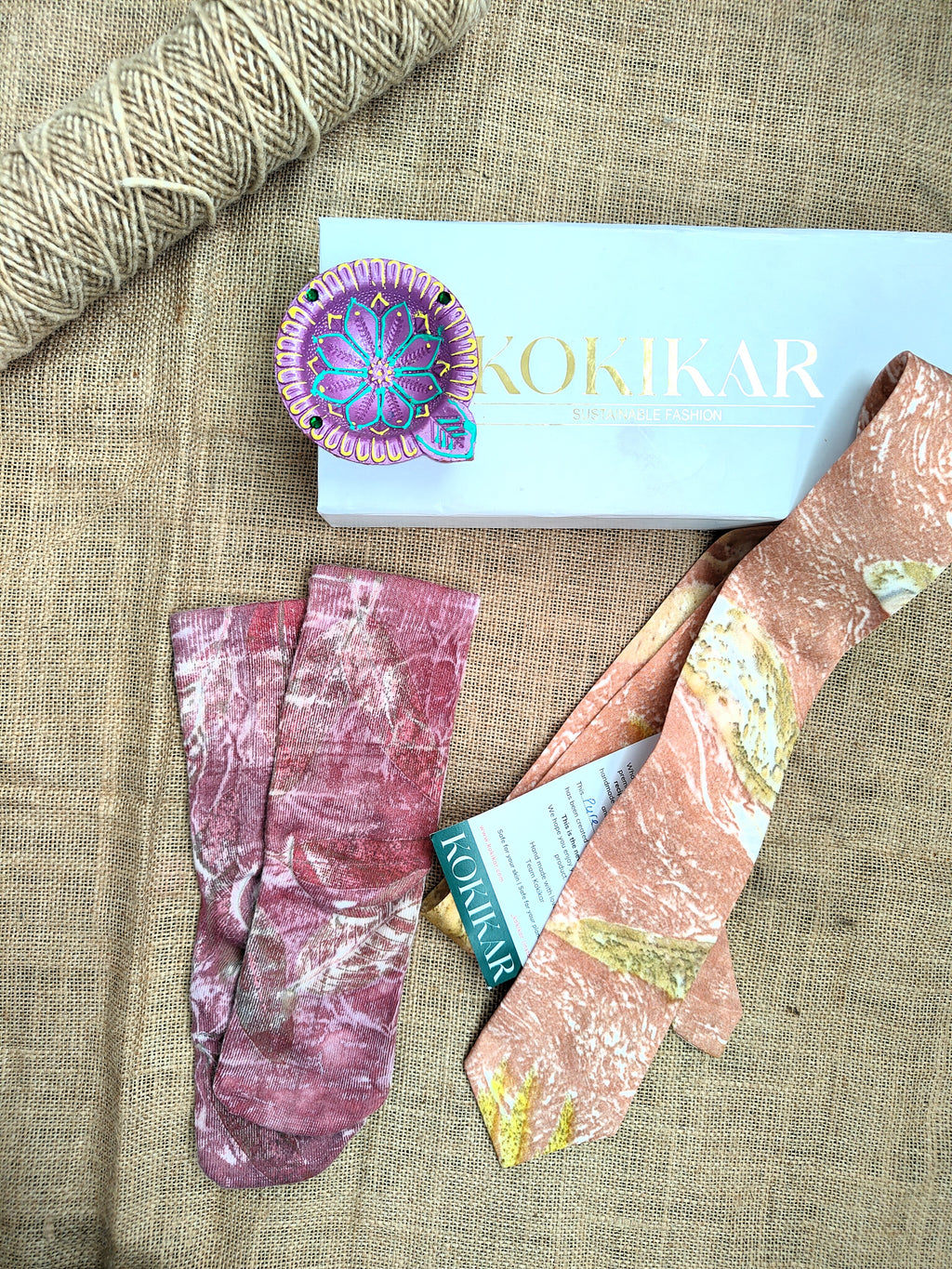 Eco Printed Wedding Gift Box – Handcrafted
