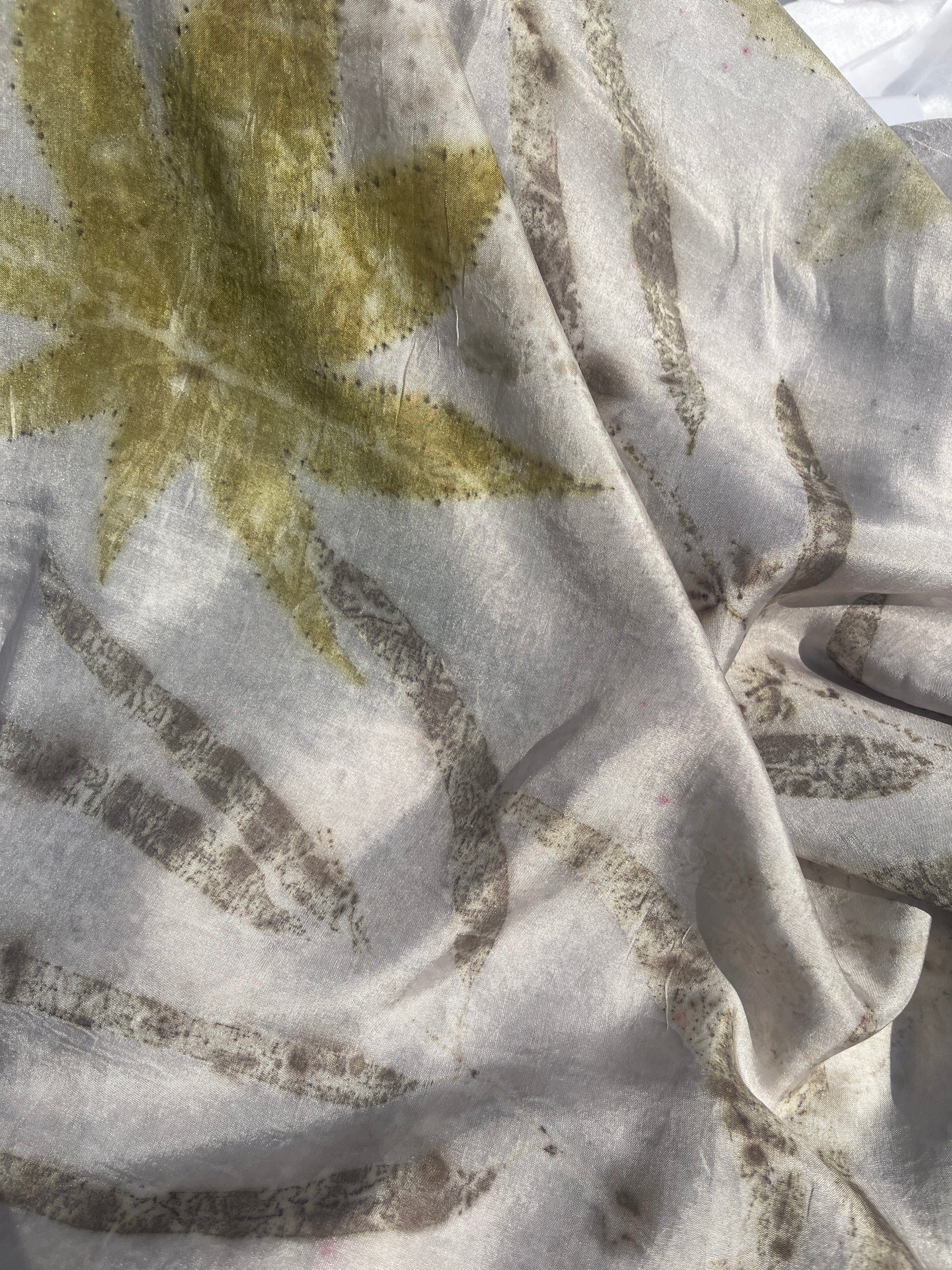 Hydrangea Moss Pure Silk Scarf
