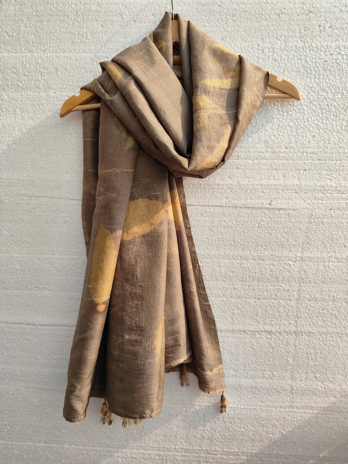 Mocha Mousse Pure Silk Scarf