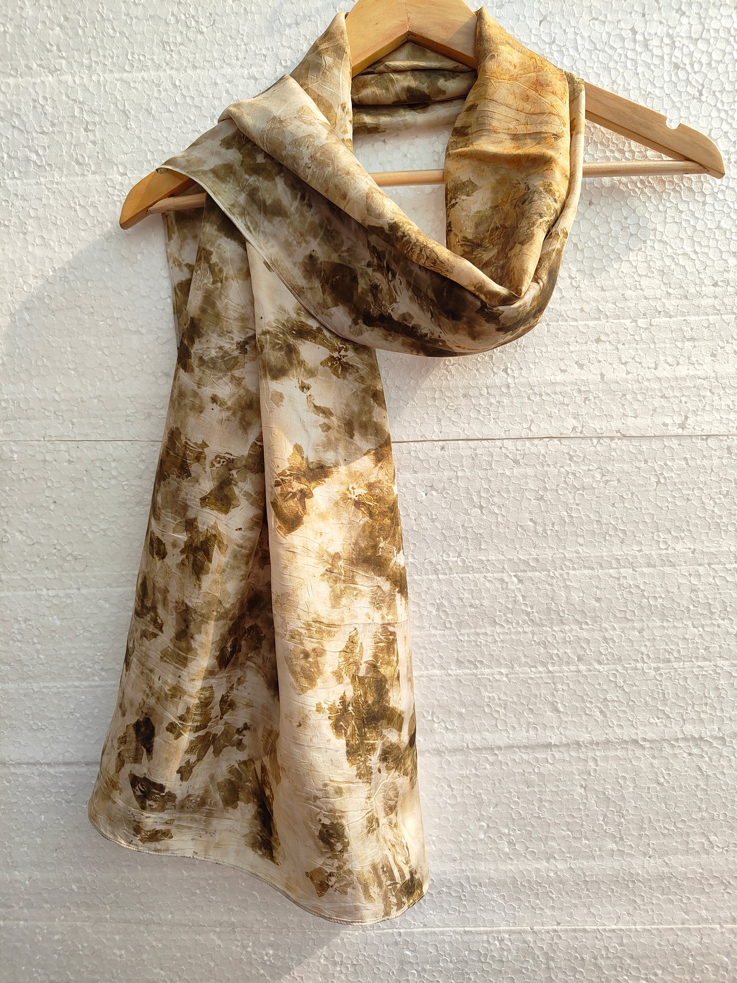 Marigold & Onion Skins Pure Silk Scarf