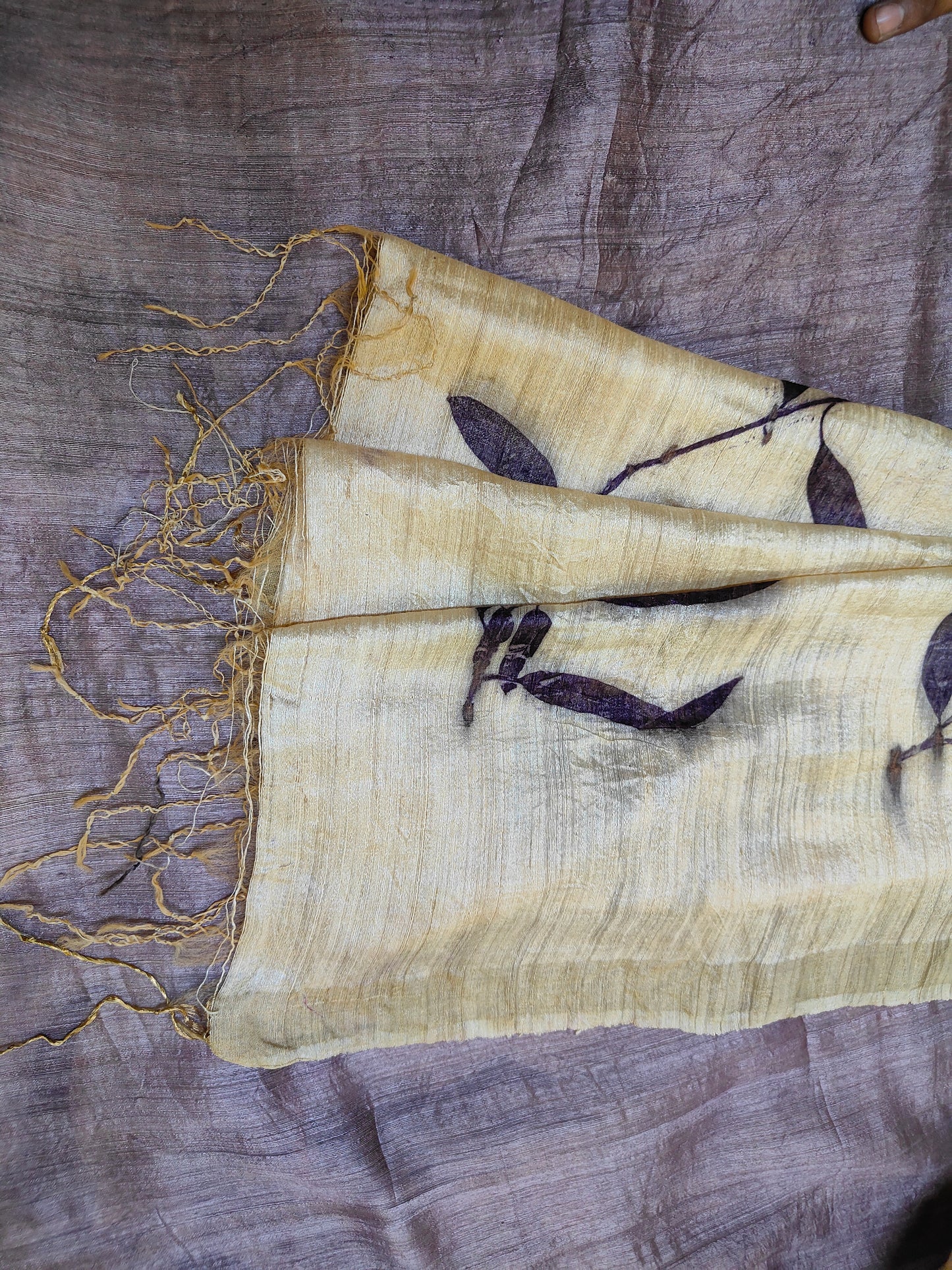 Lavender Whisper Matka Silk Saree