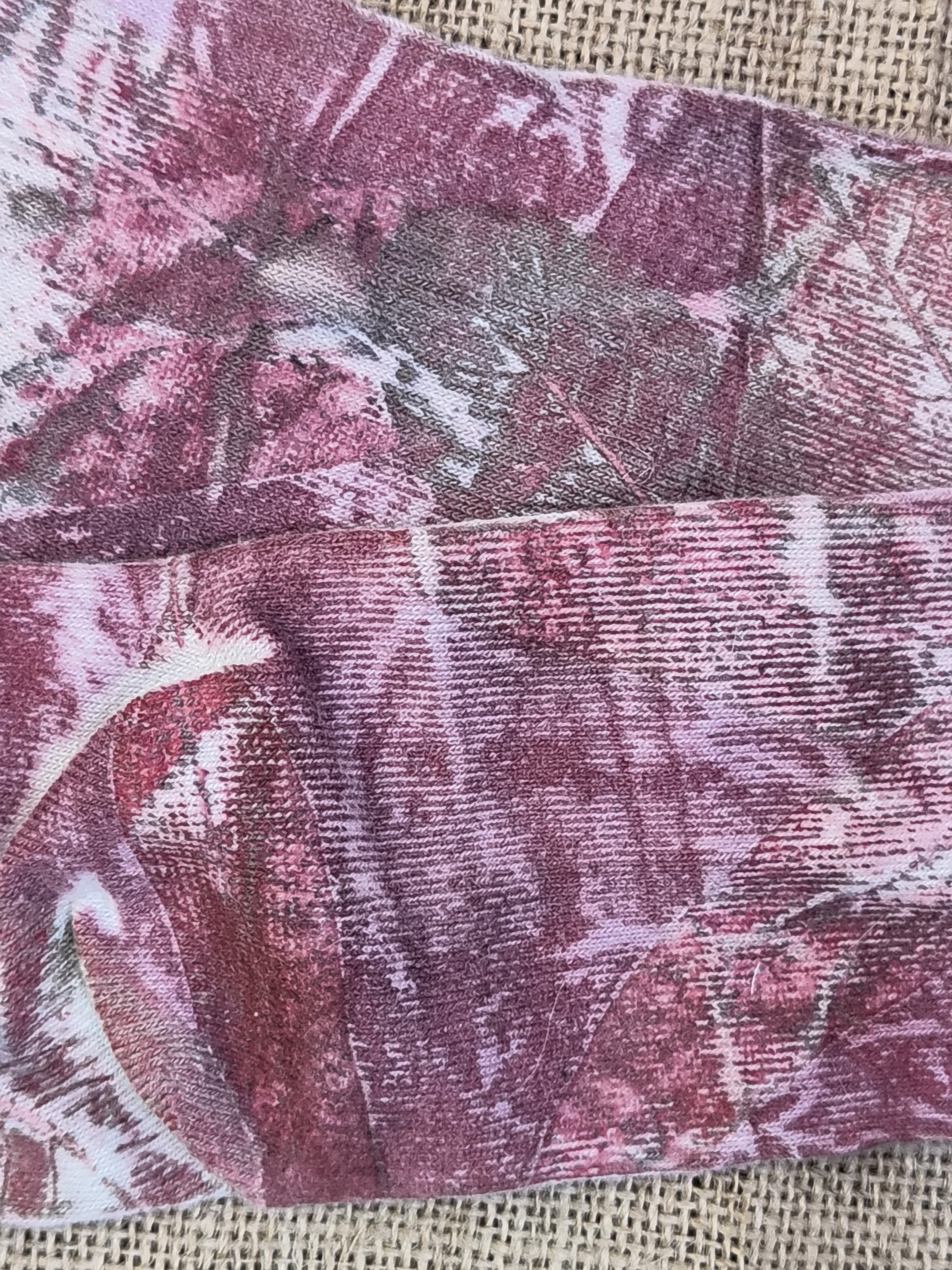 Closeup of Madder Walk Pure Cotton Ecoprinted Socks kokikar 