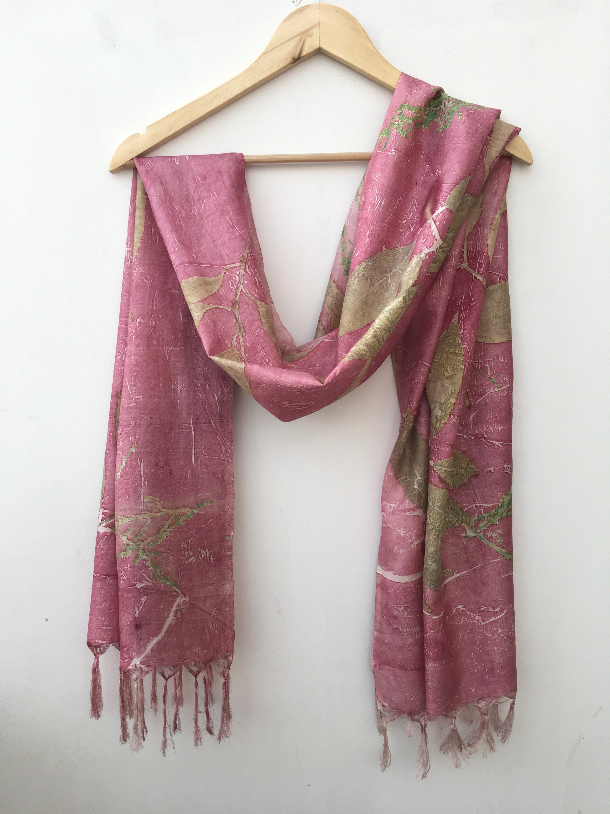 Blush Forest Ecoprinted Scarf