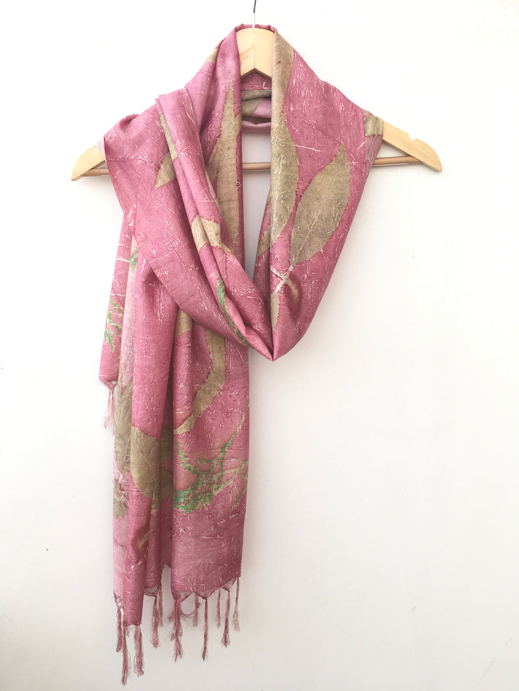 Blush Forest Ecoprinted Scarf