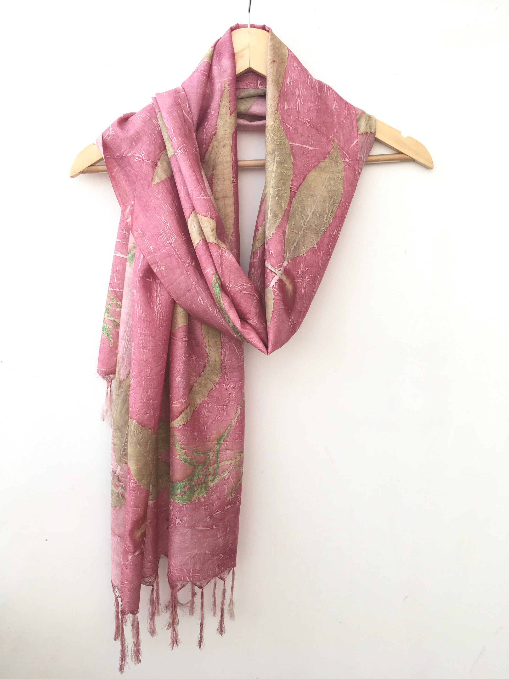 Blush Forest Ecoprinted Scarf