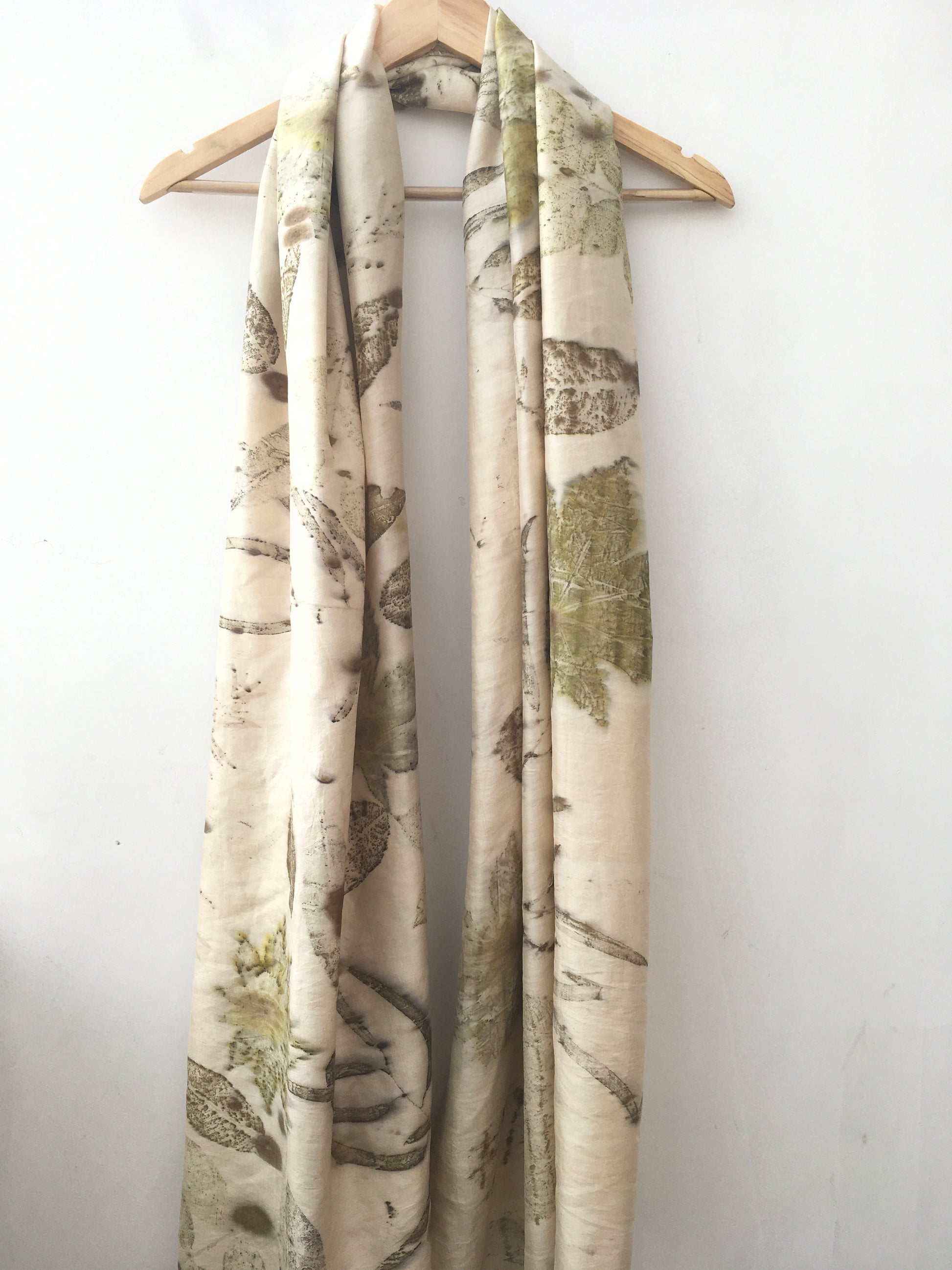 Olive Forest Silk Scarf